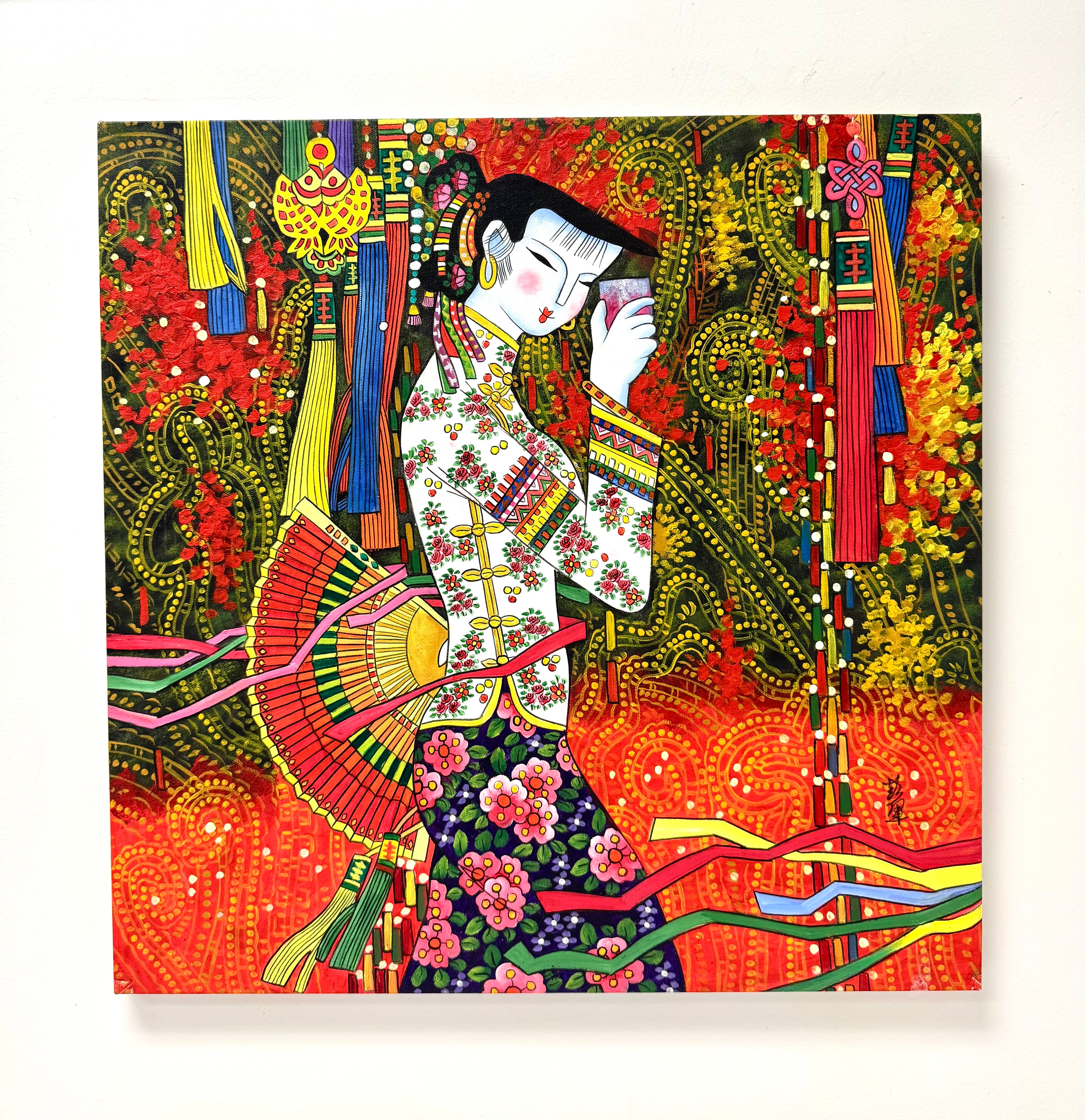 Modern Chinese Maiden Original Art