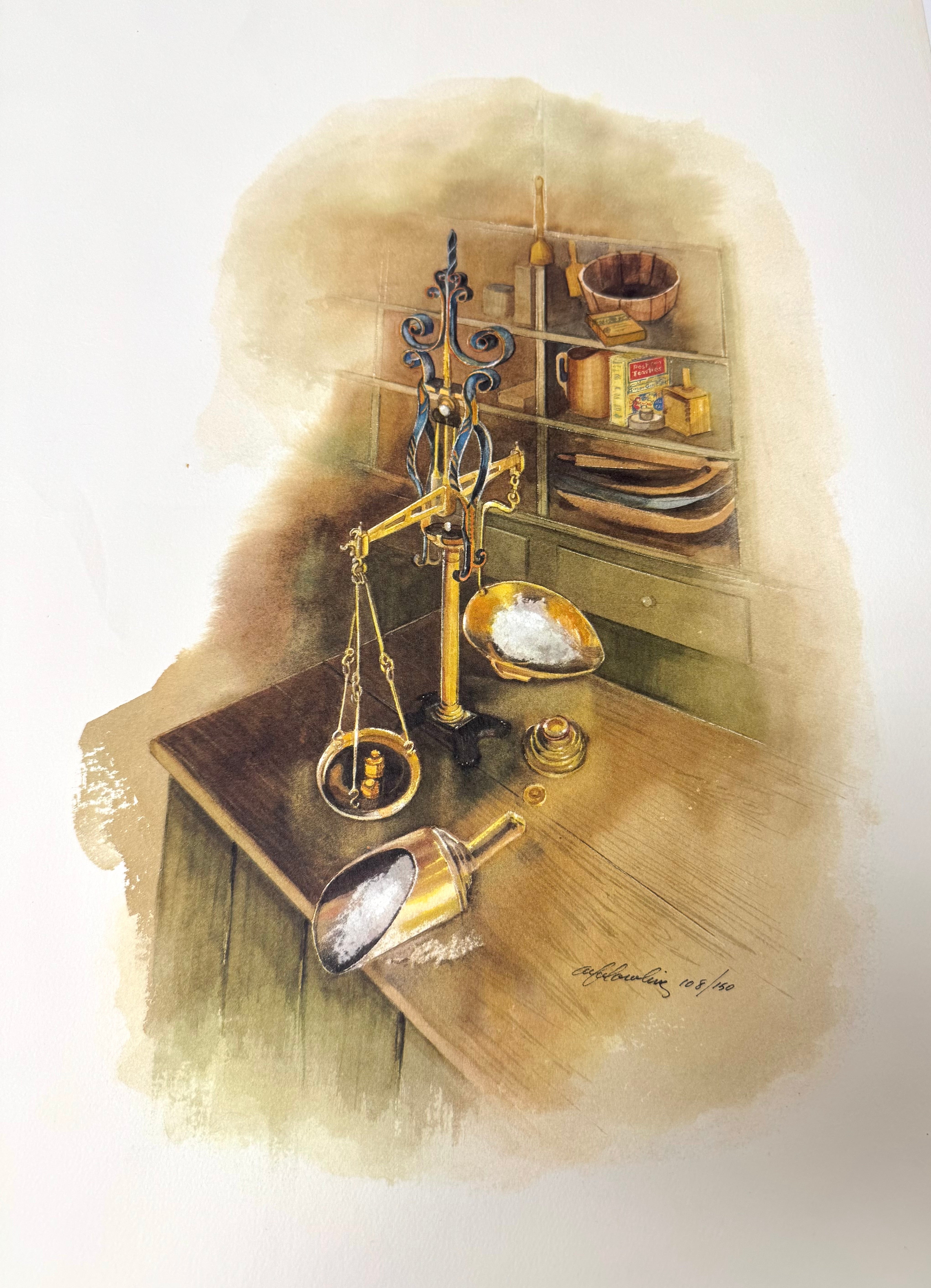 'Country Store I' Limited Edition Watercolour Print