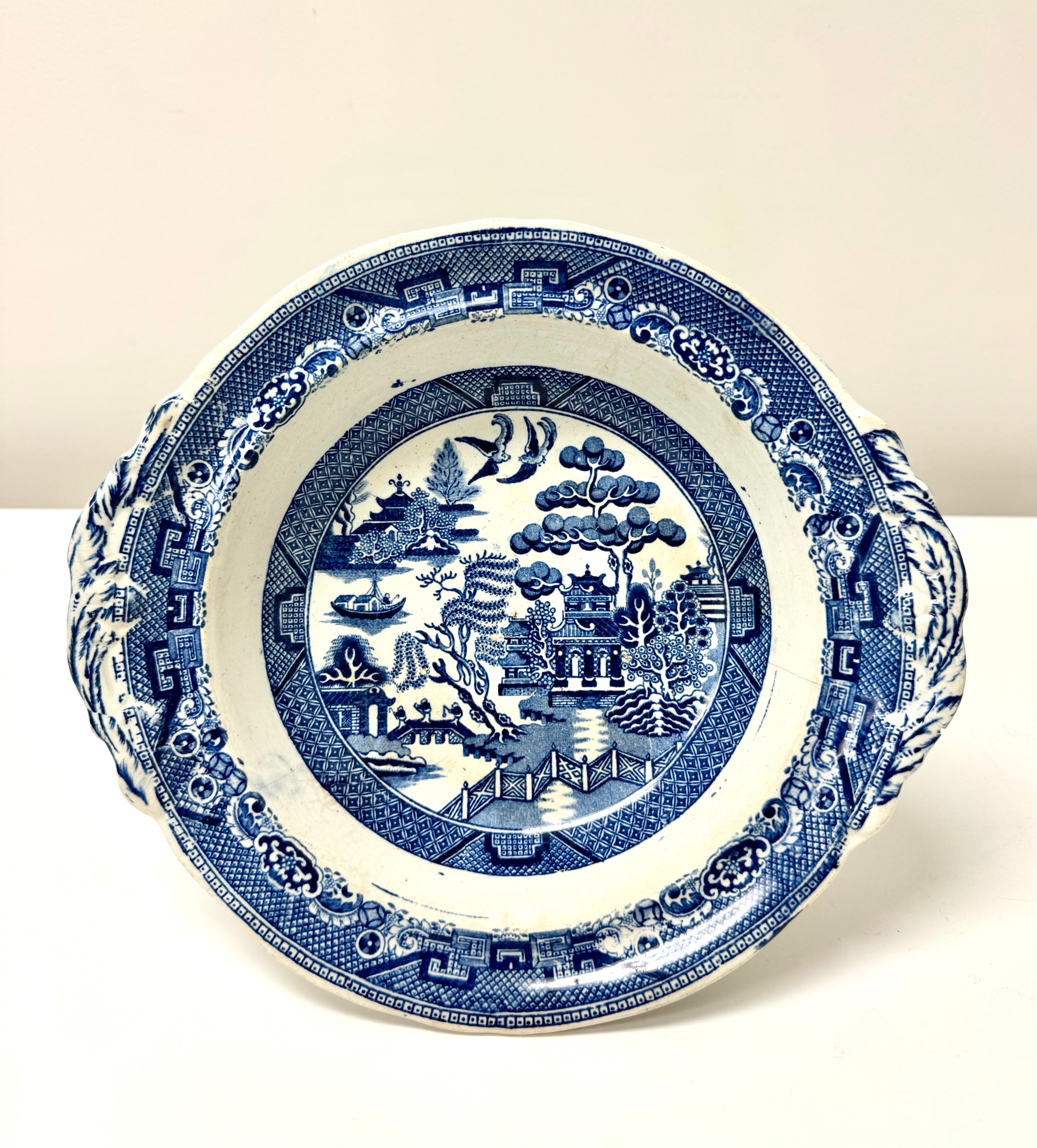 Vintage S. & Co. 'Blue Willow' Pedestal Bowl