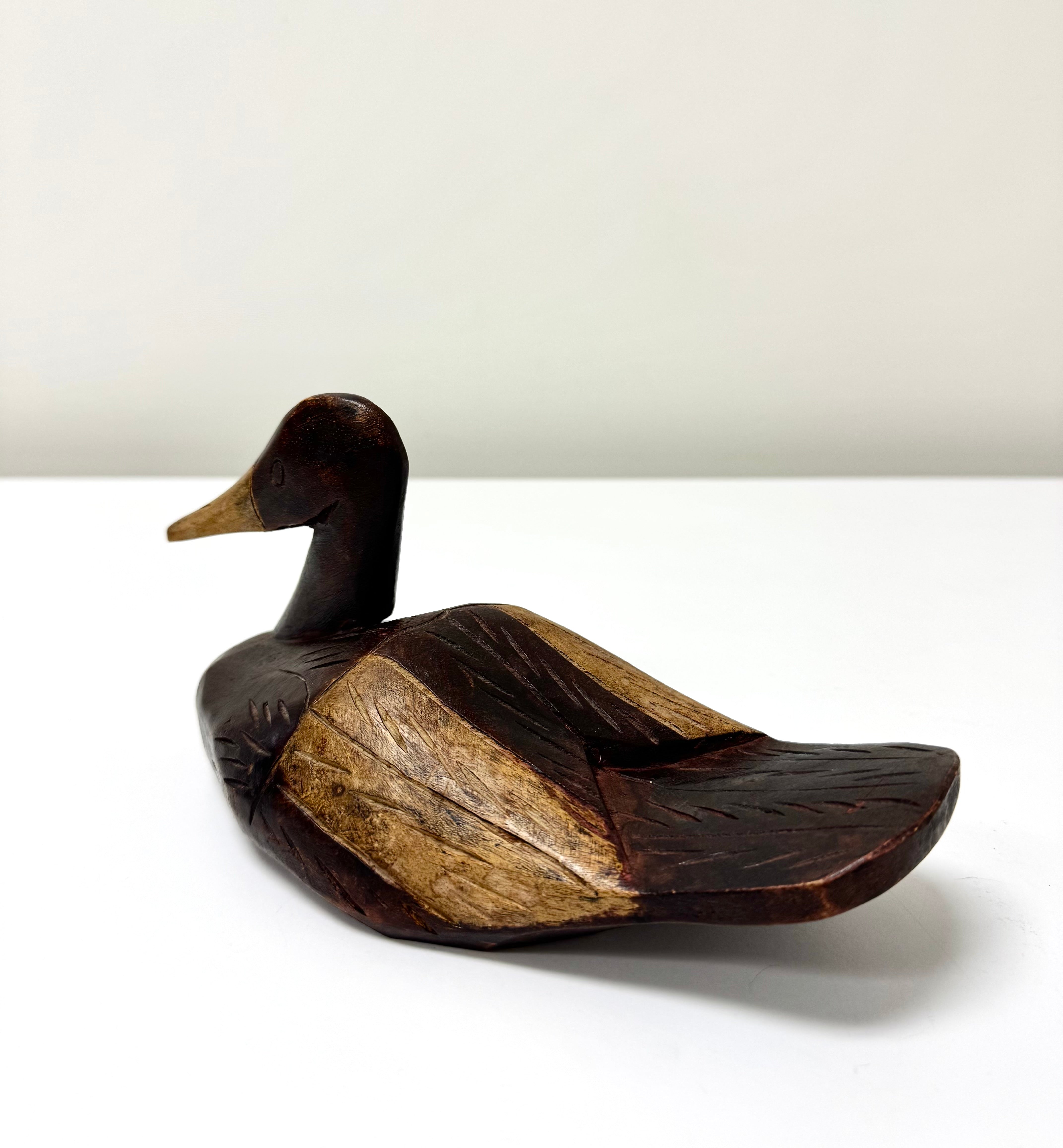 Hand-carved Duck Decoy