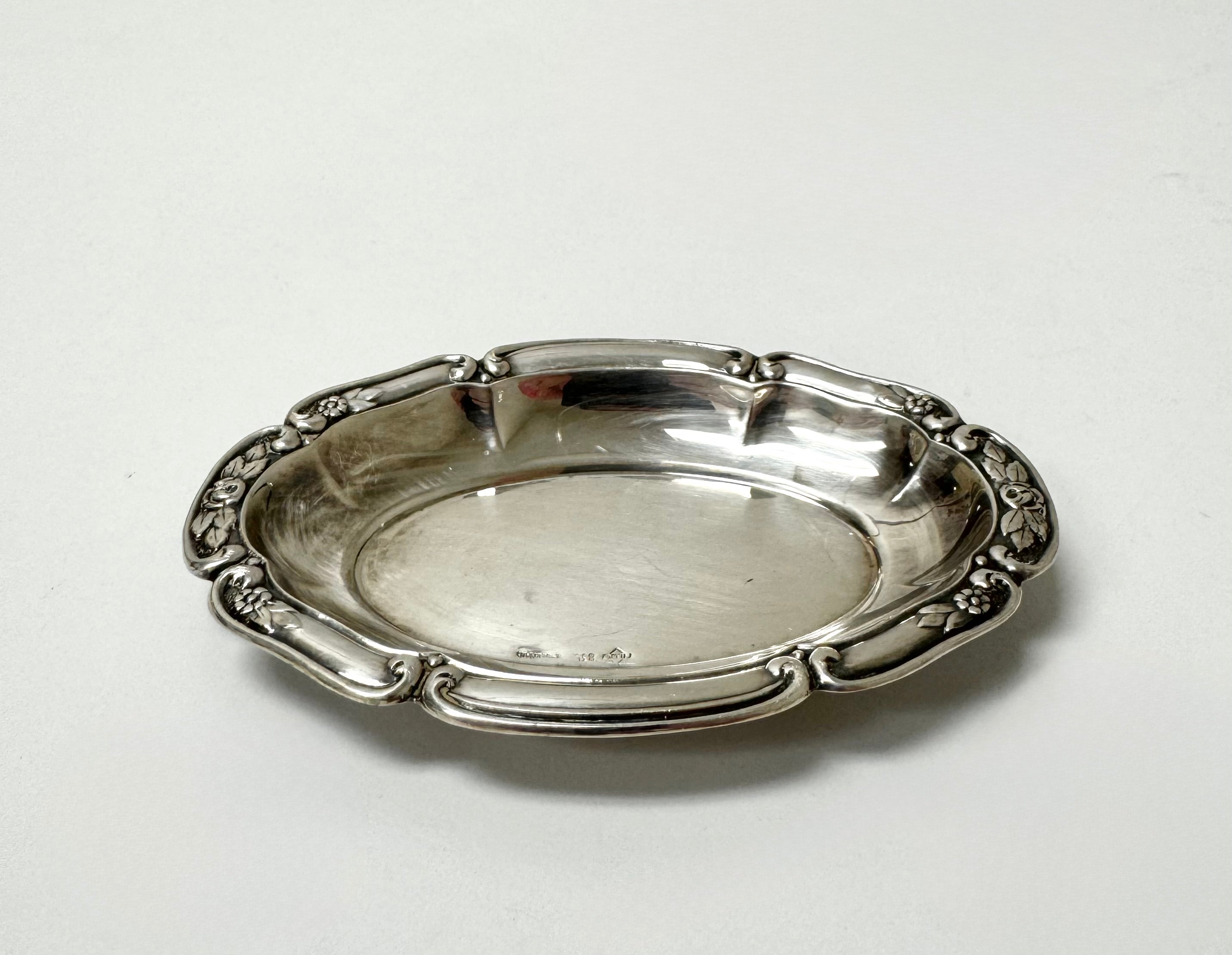 Vintage Silverplate Swan Salt Cellar with Tray