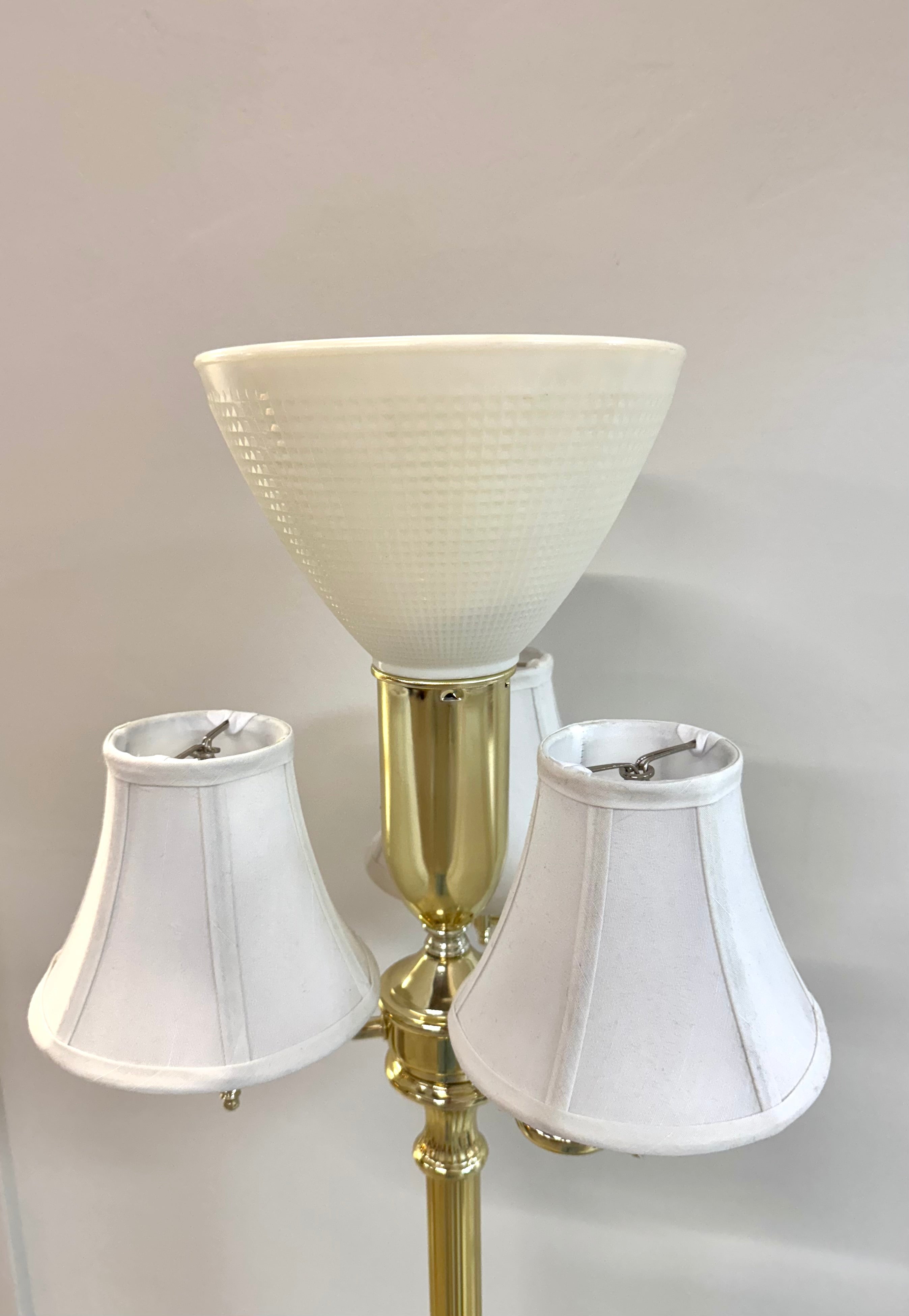 Polished Brass Floor Lamp