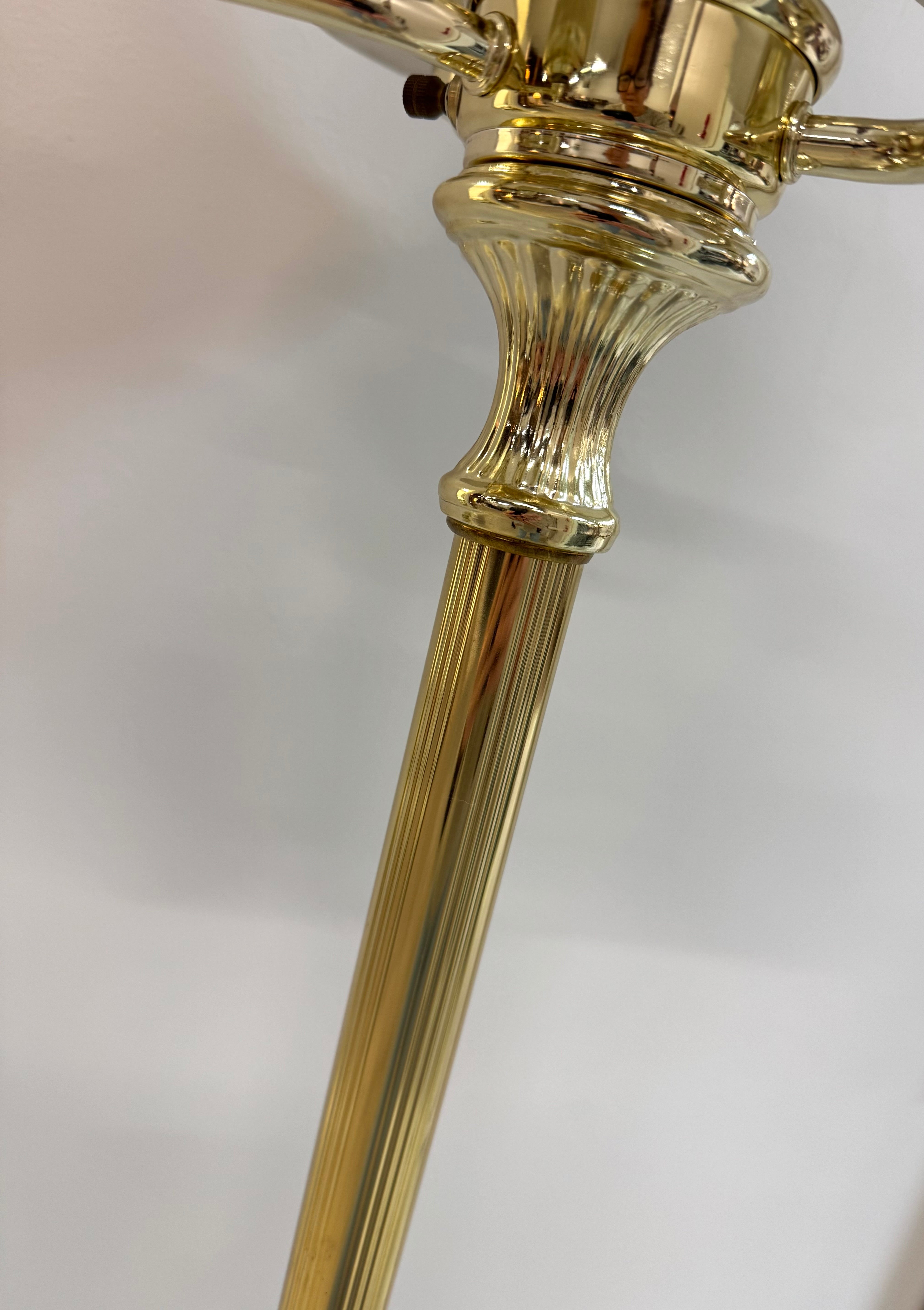 Polished Brass Floor Lamp