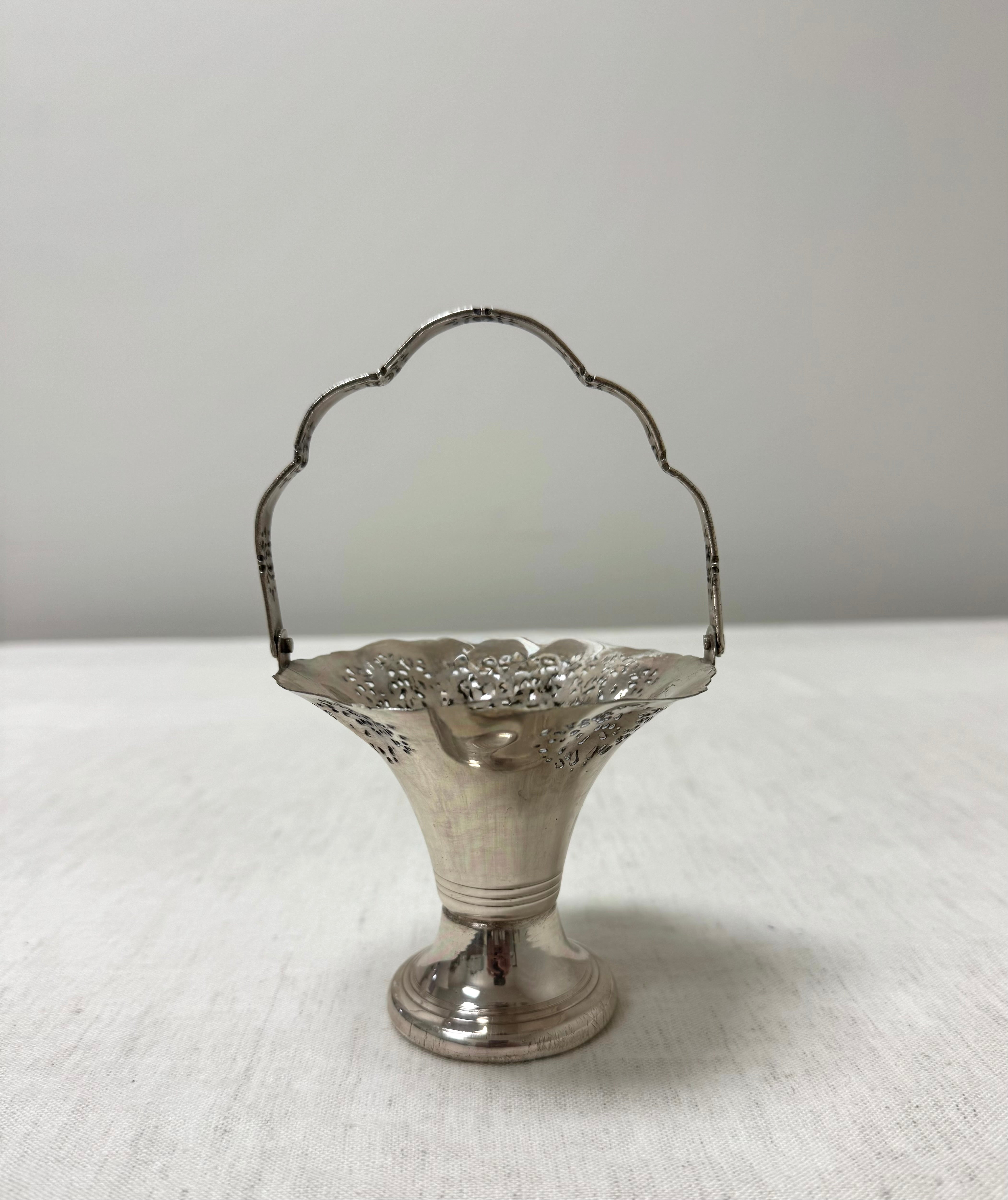 Vintage Silverplate Bride's Basket