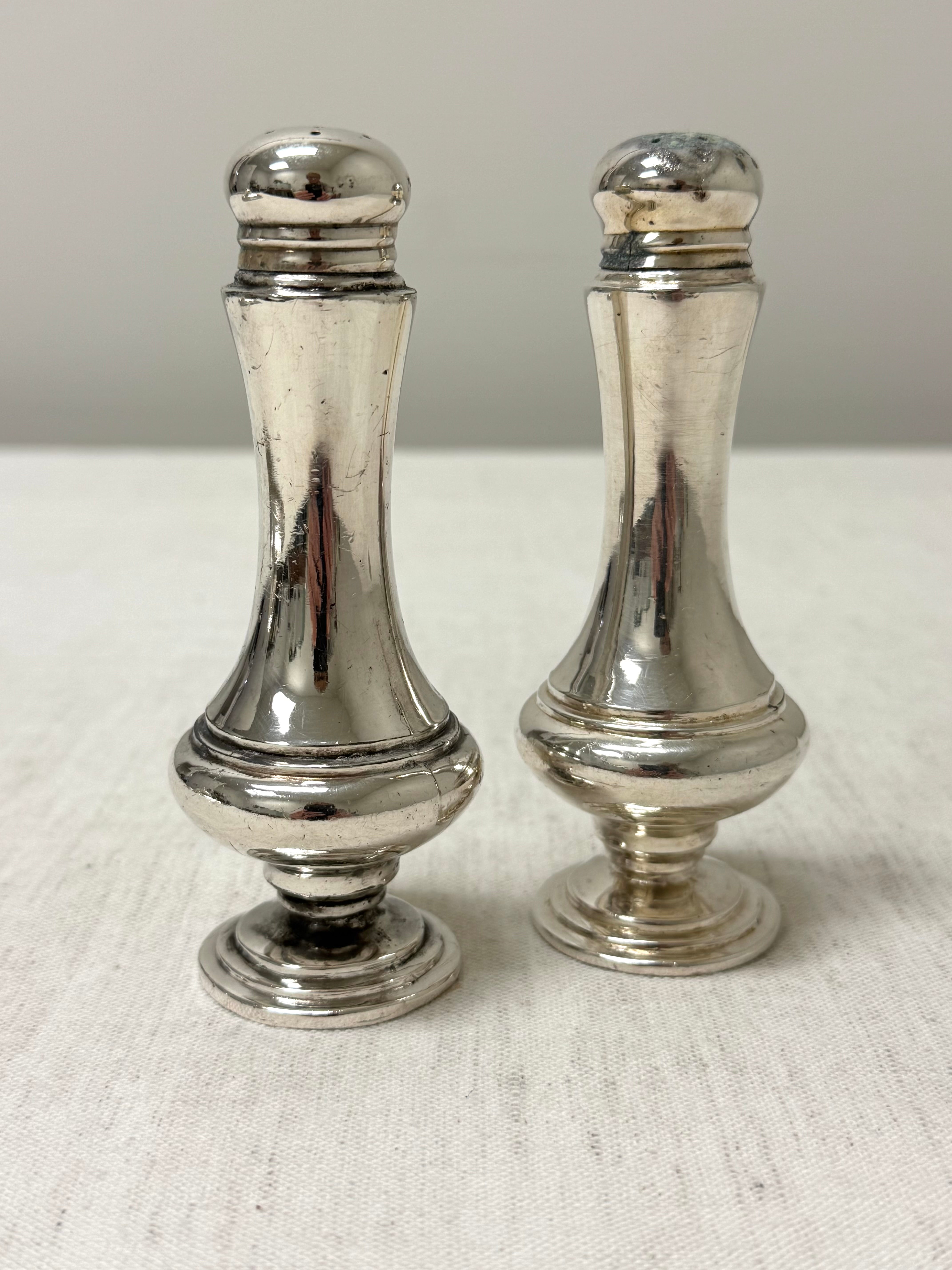 Vintage Silverplate Salt & Pepper Shakers