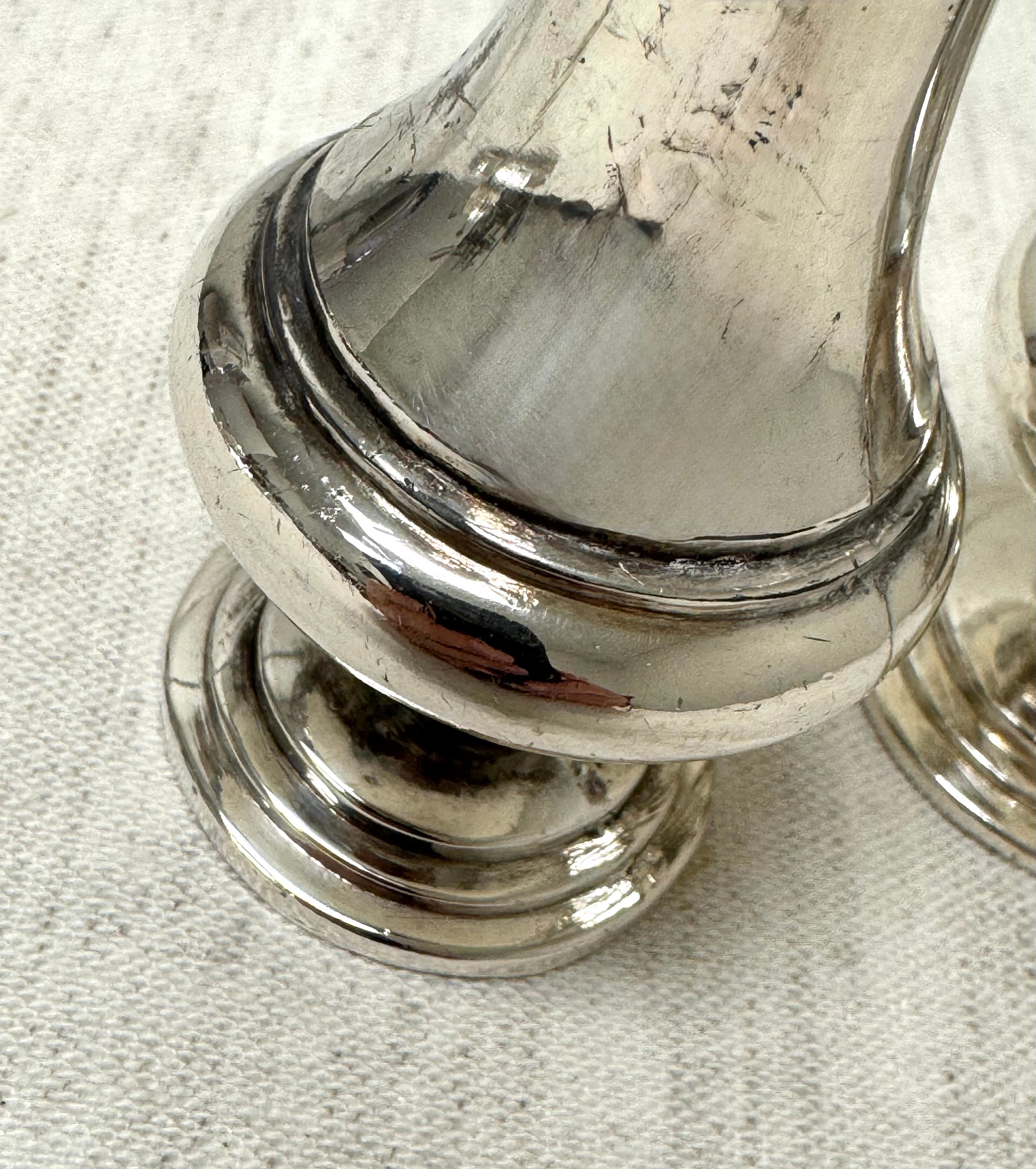 Vintage Silverplate Salt & Pepper Shakers