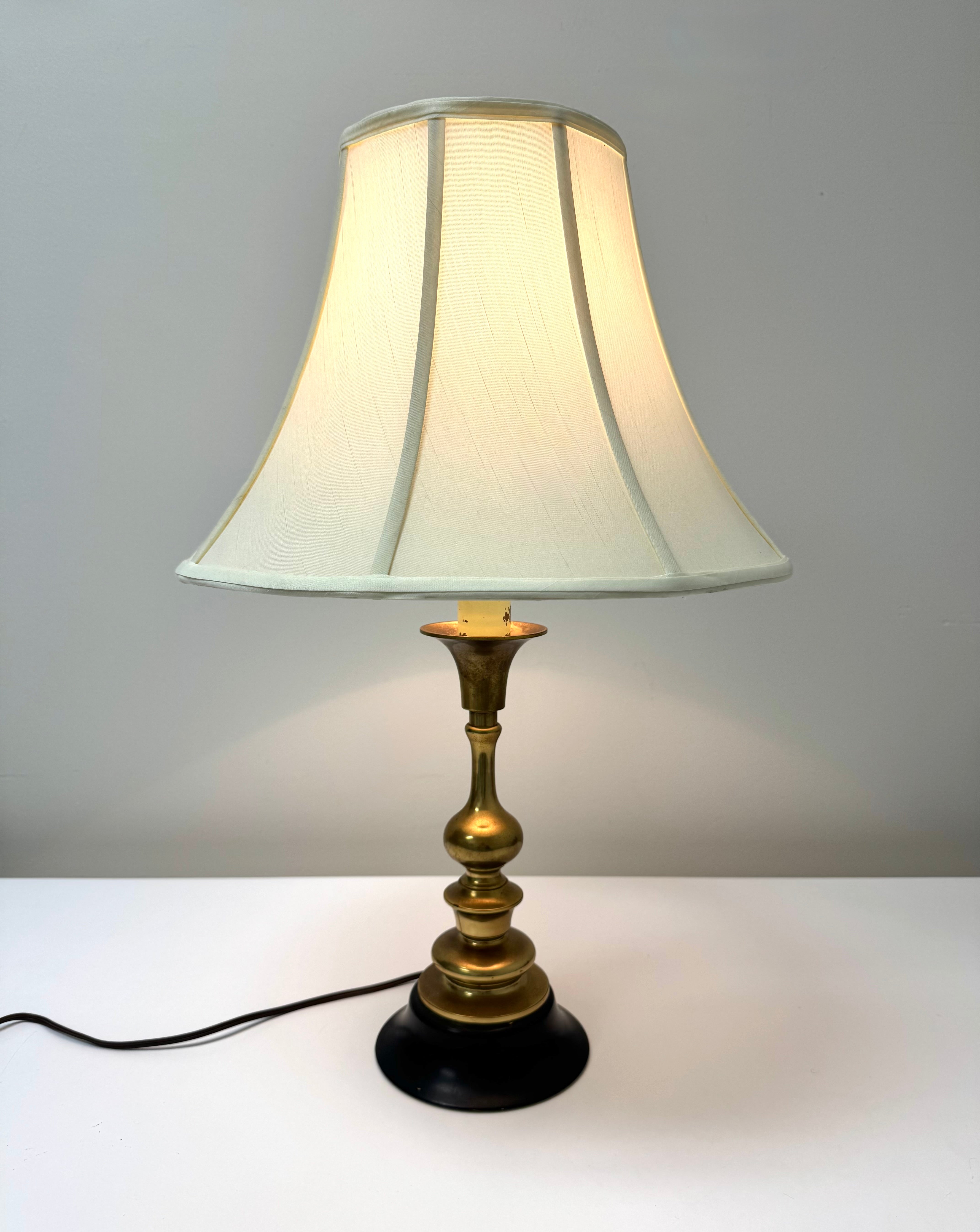 Vintage Aged Brass Lamp
