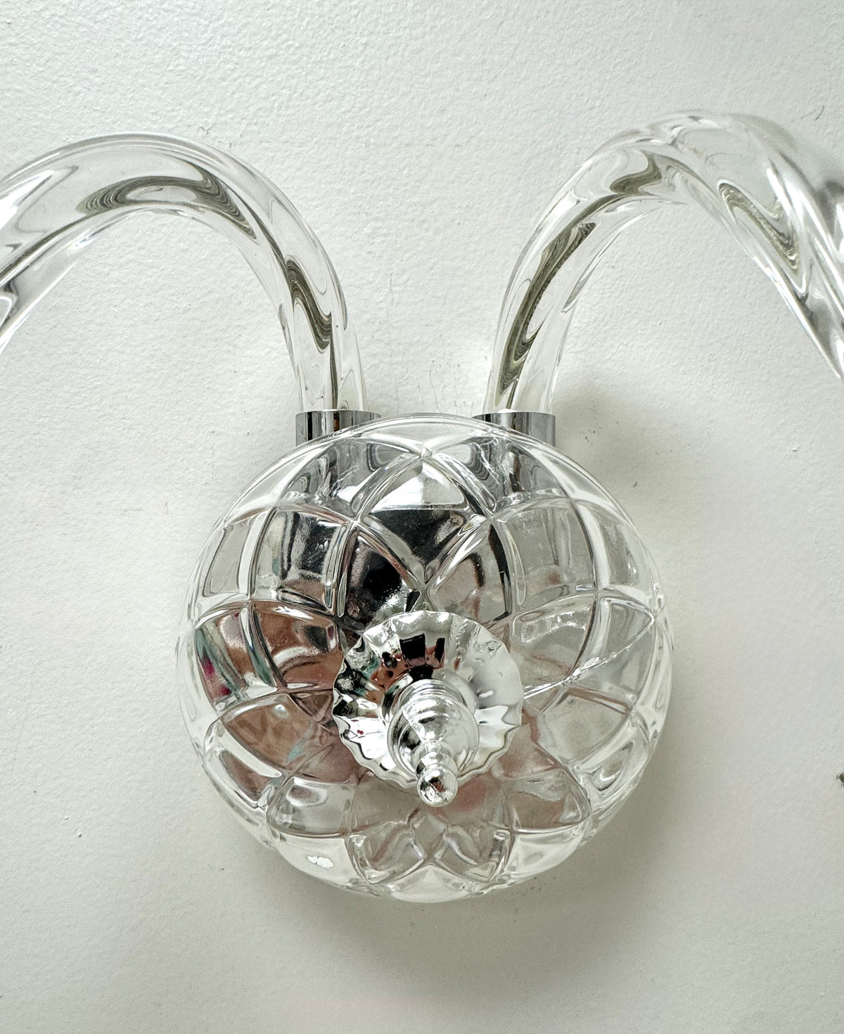 Cut Glass Two-arm Wall Sconce
