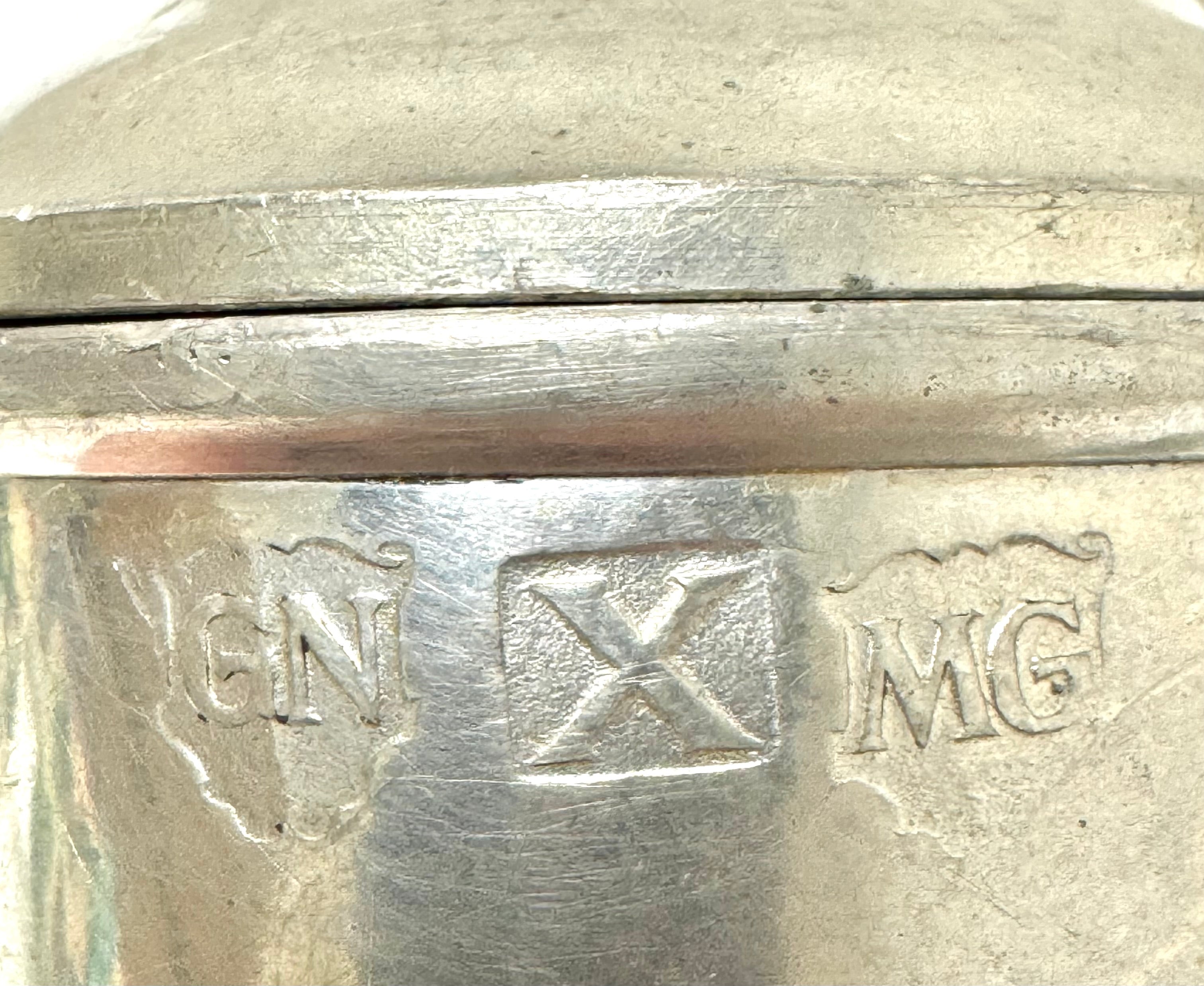 Vintage French Pewter Lidded Pitcher