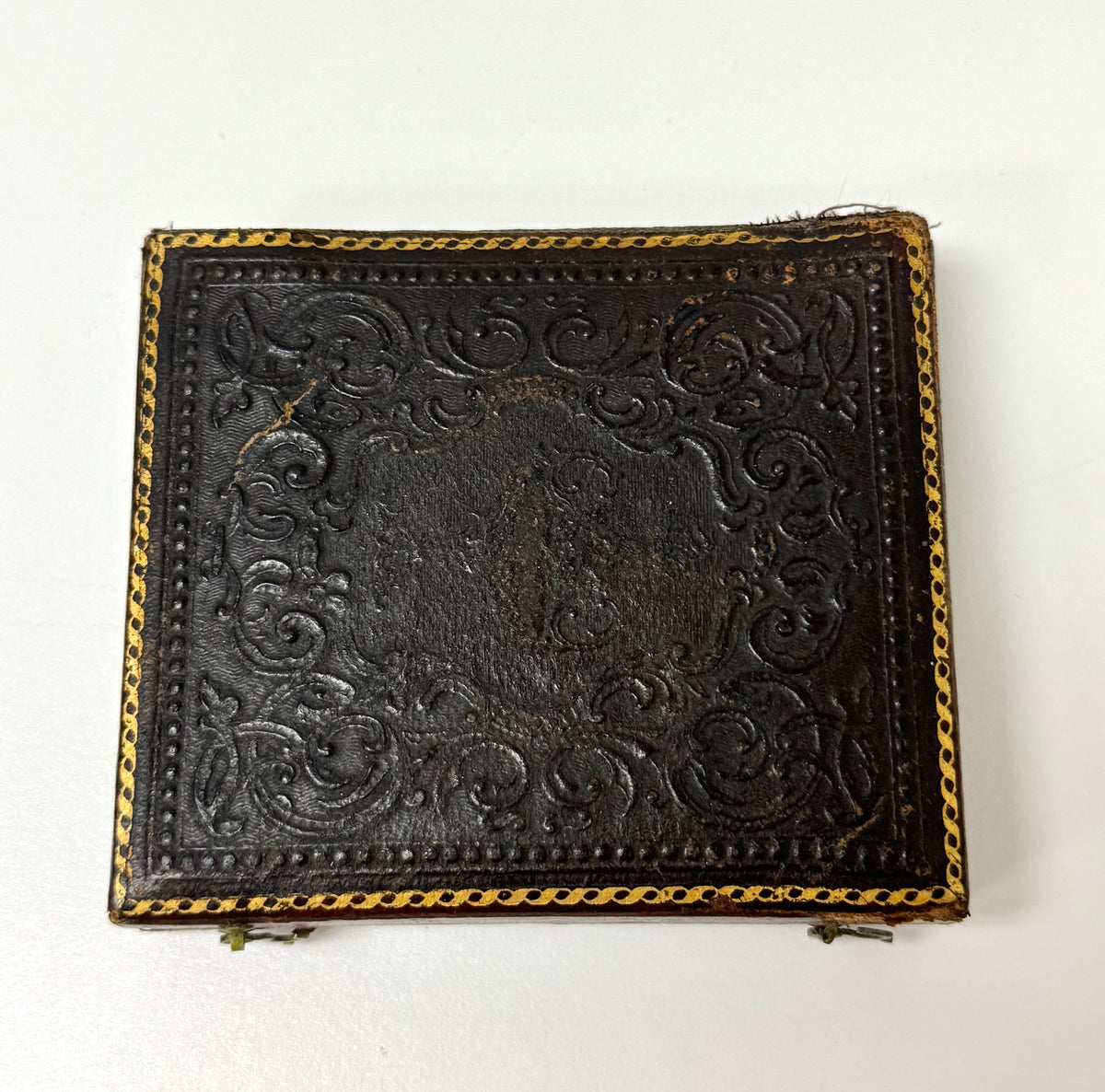 Antique Ambrotype Child Photos in Leather Case