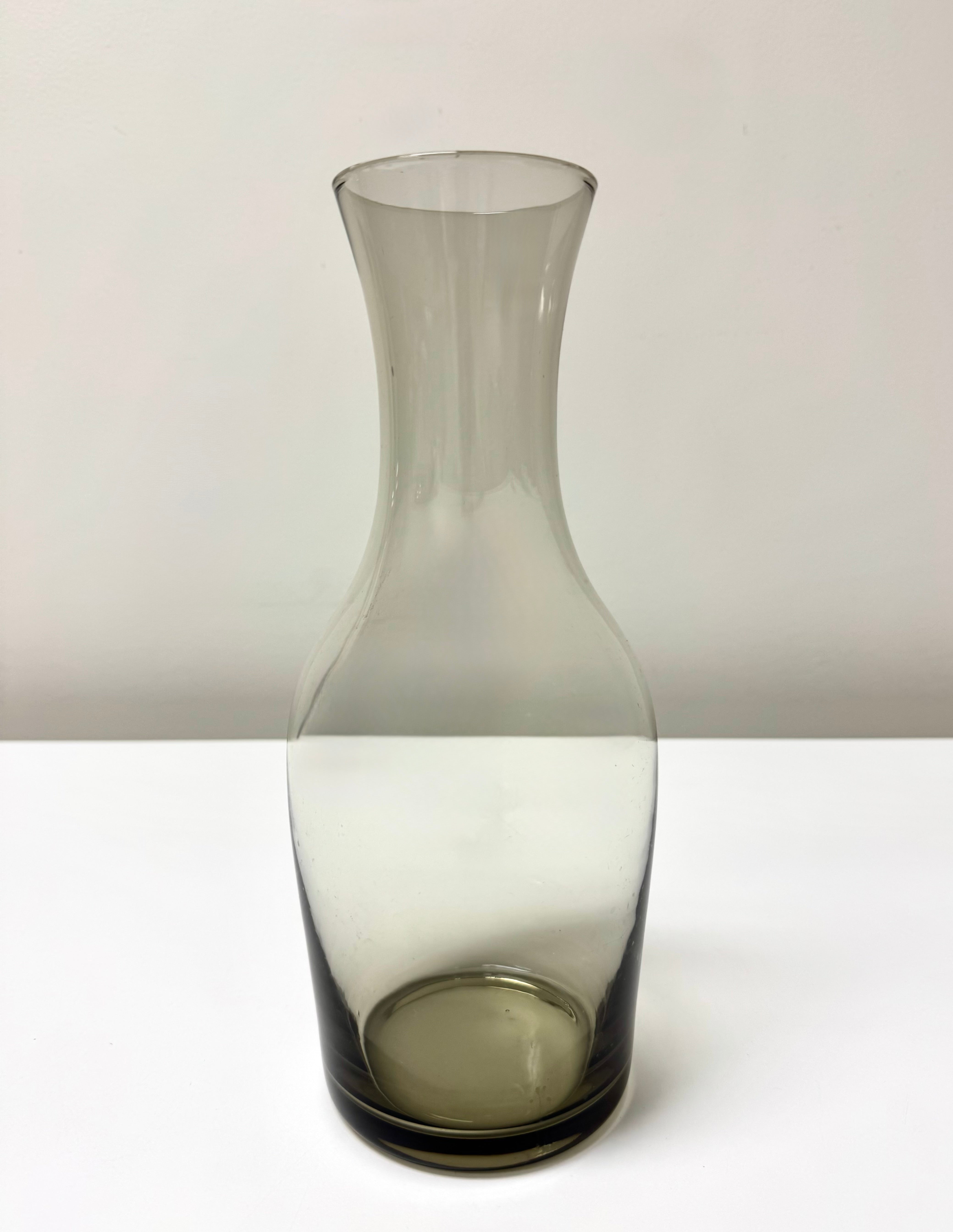 Smoke Gray Glass Decanter