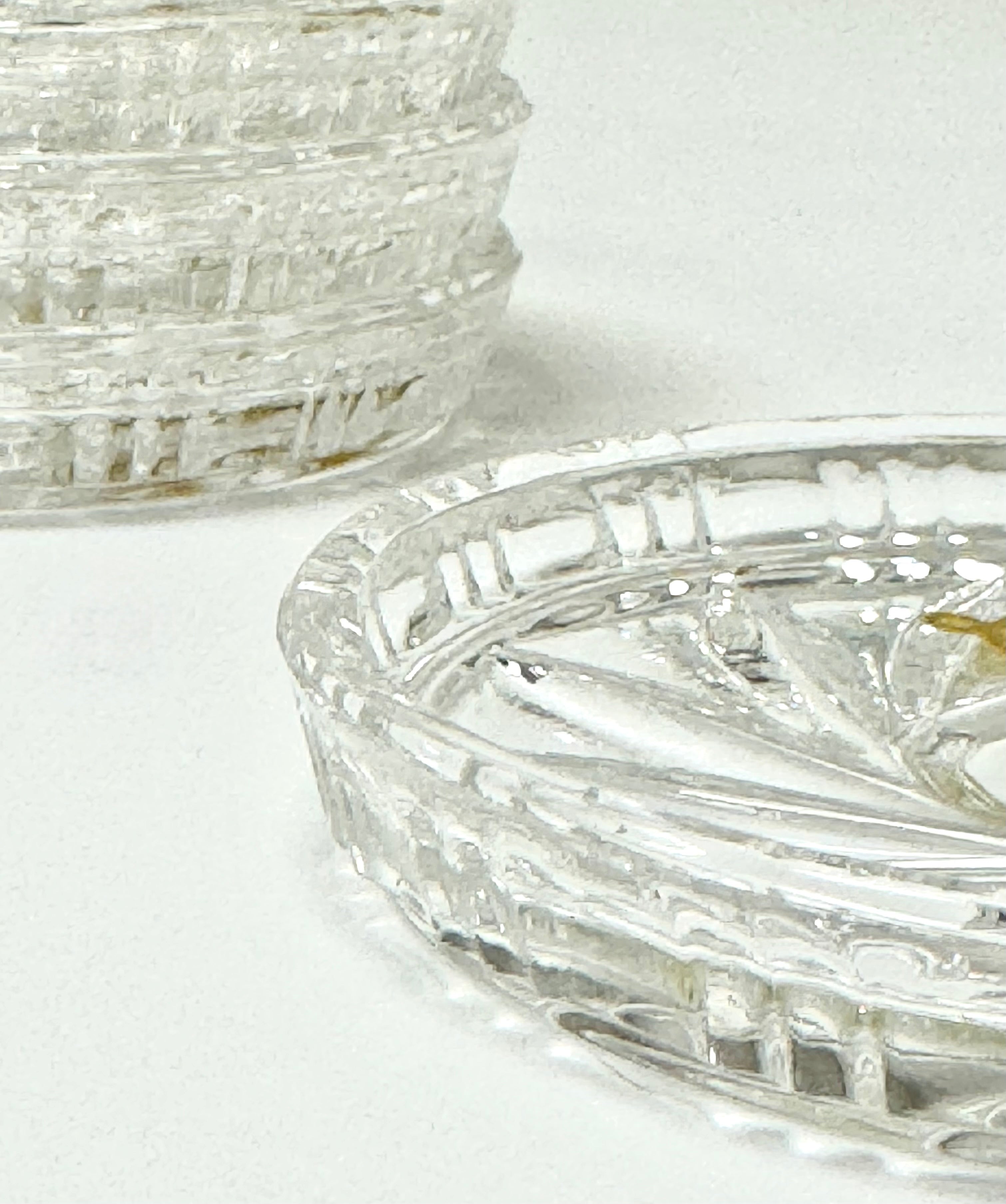 Cut Crystal Coasters Set of 6