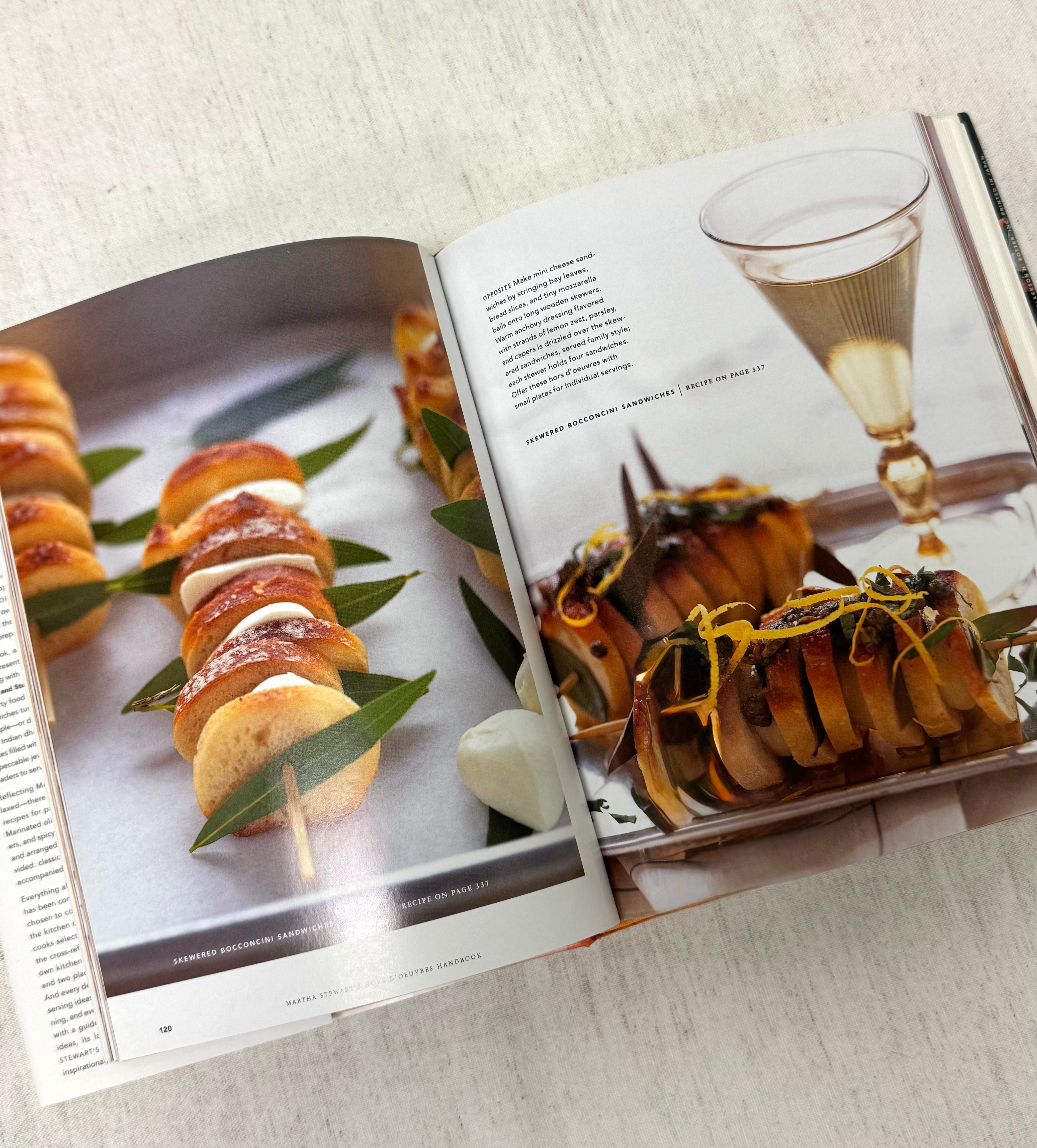 'Martha Stewart's Hors d'Oeuvres Handbook' Hardcover (First Edition)