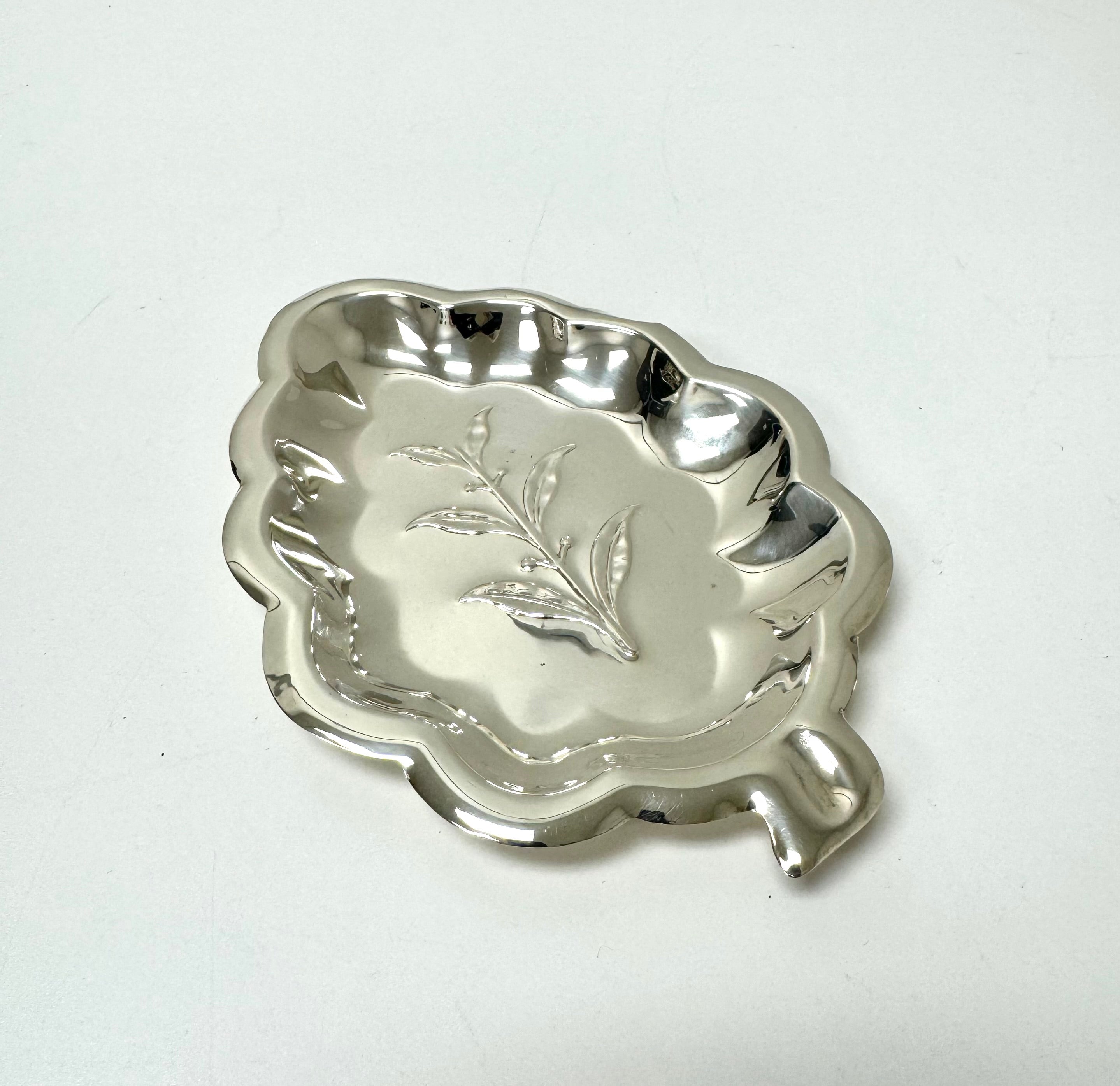 Vintage Sterling Leaf Dish
