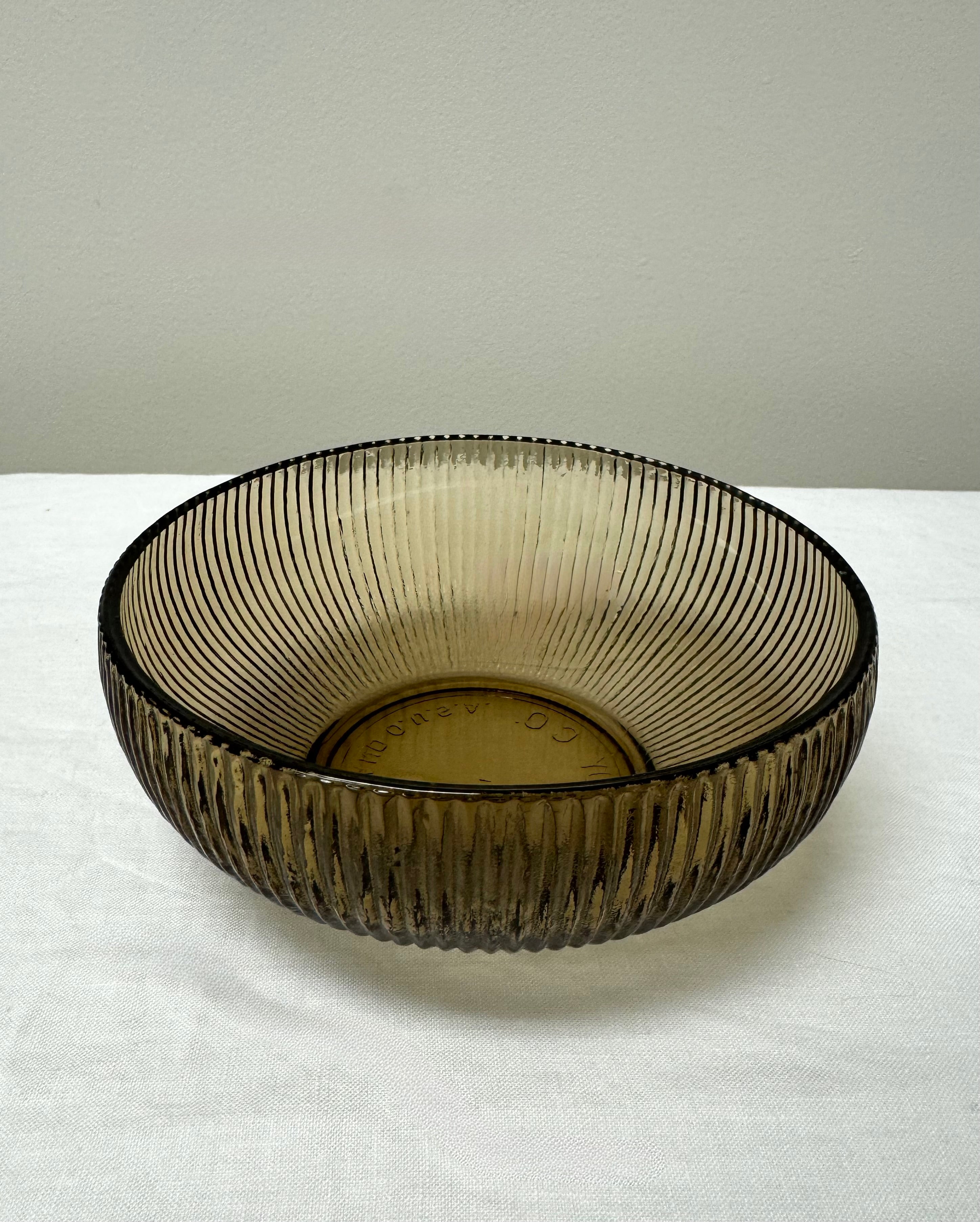 E.O. BRODY Tawny Smoked Glass Bowl