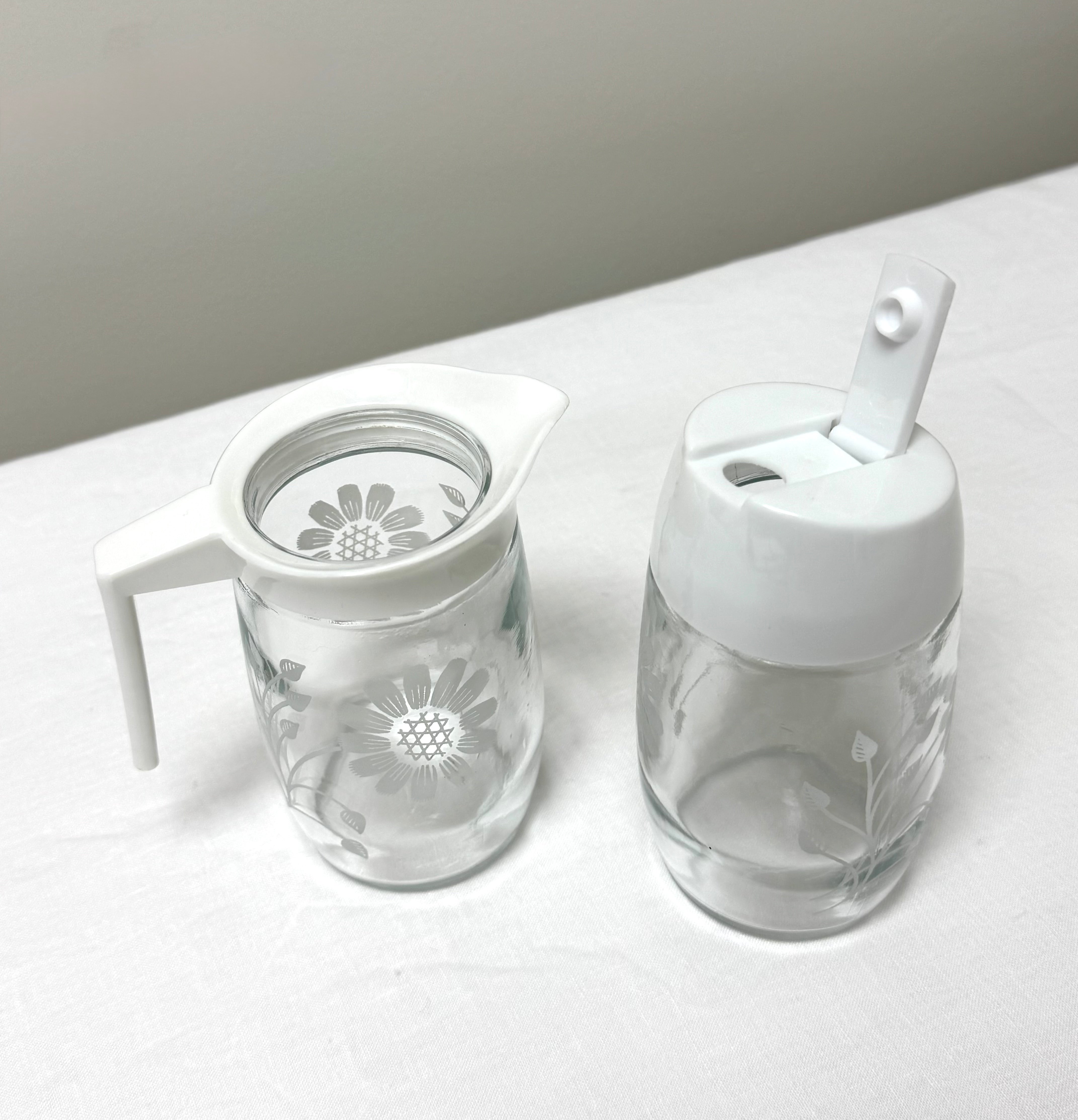 Vintage LIBBEY Milk & Sugar Set