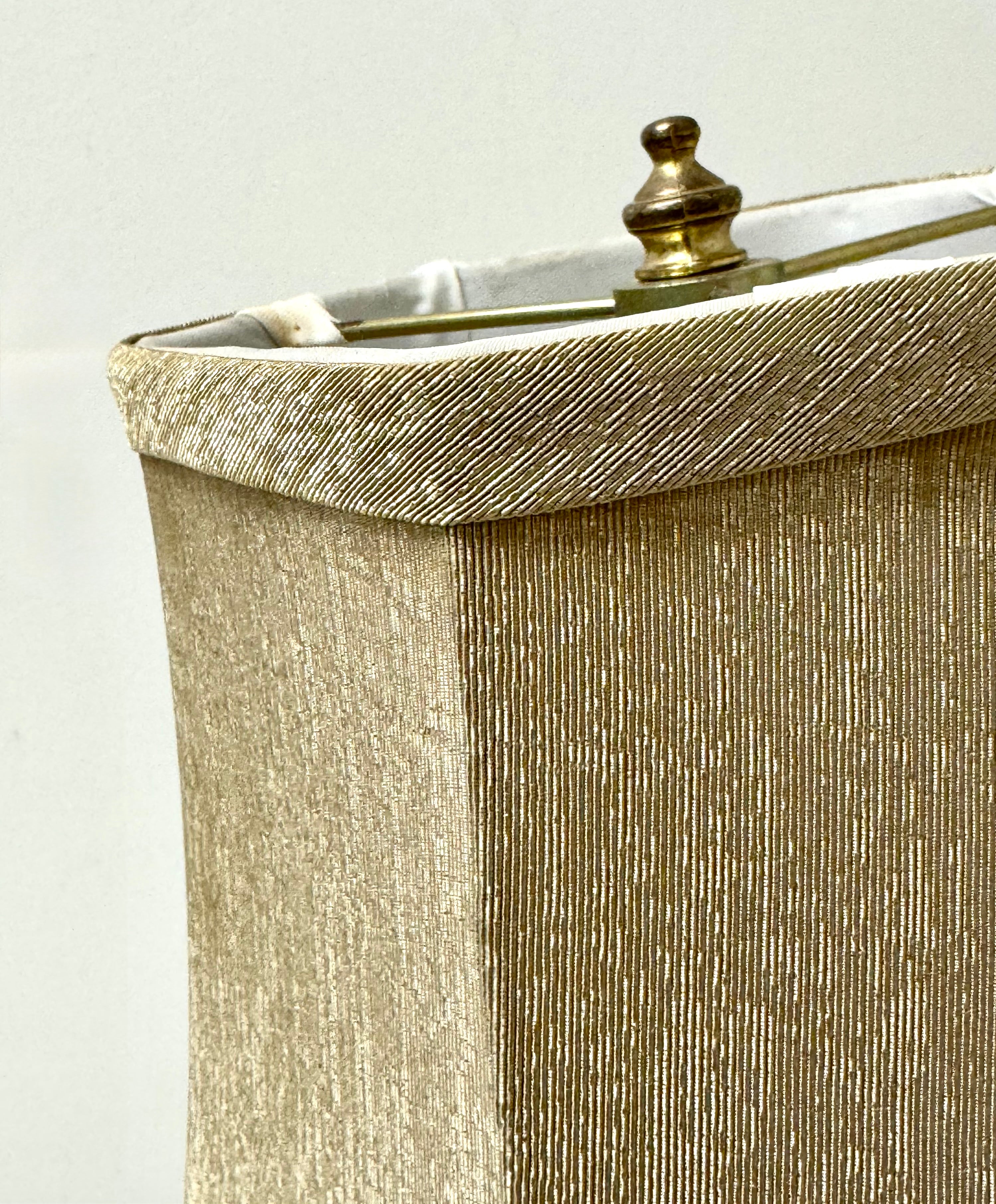 Vintage Brass Lamp with Openwork Base