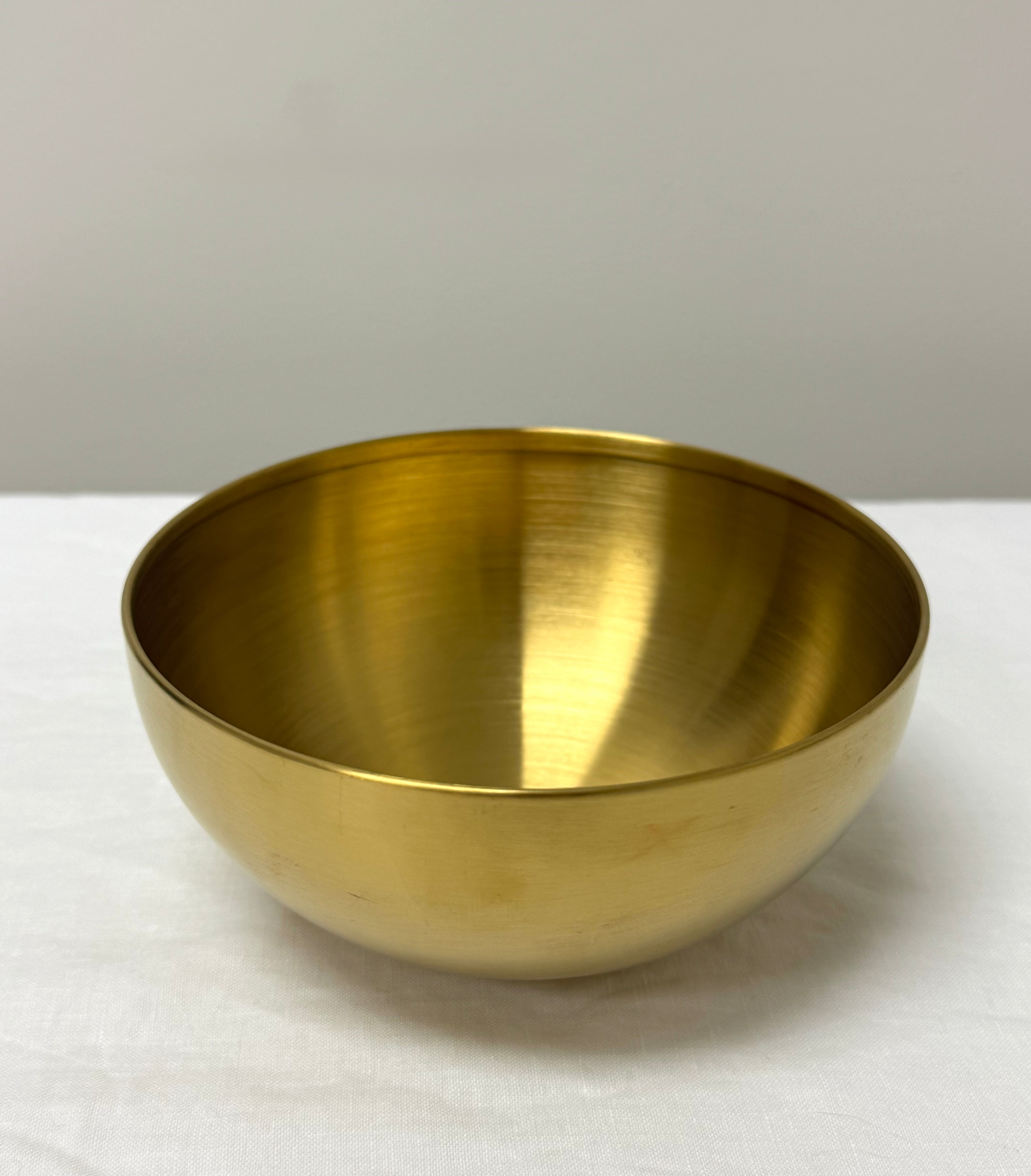 Brushed Brass Bowls Set of 2