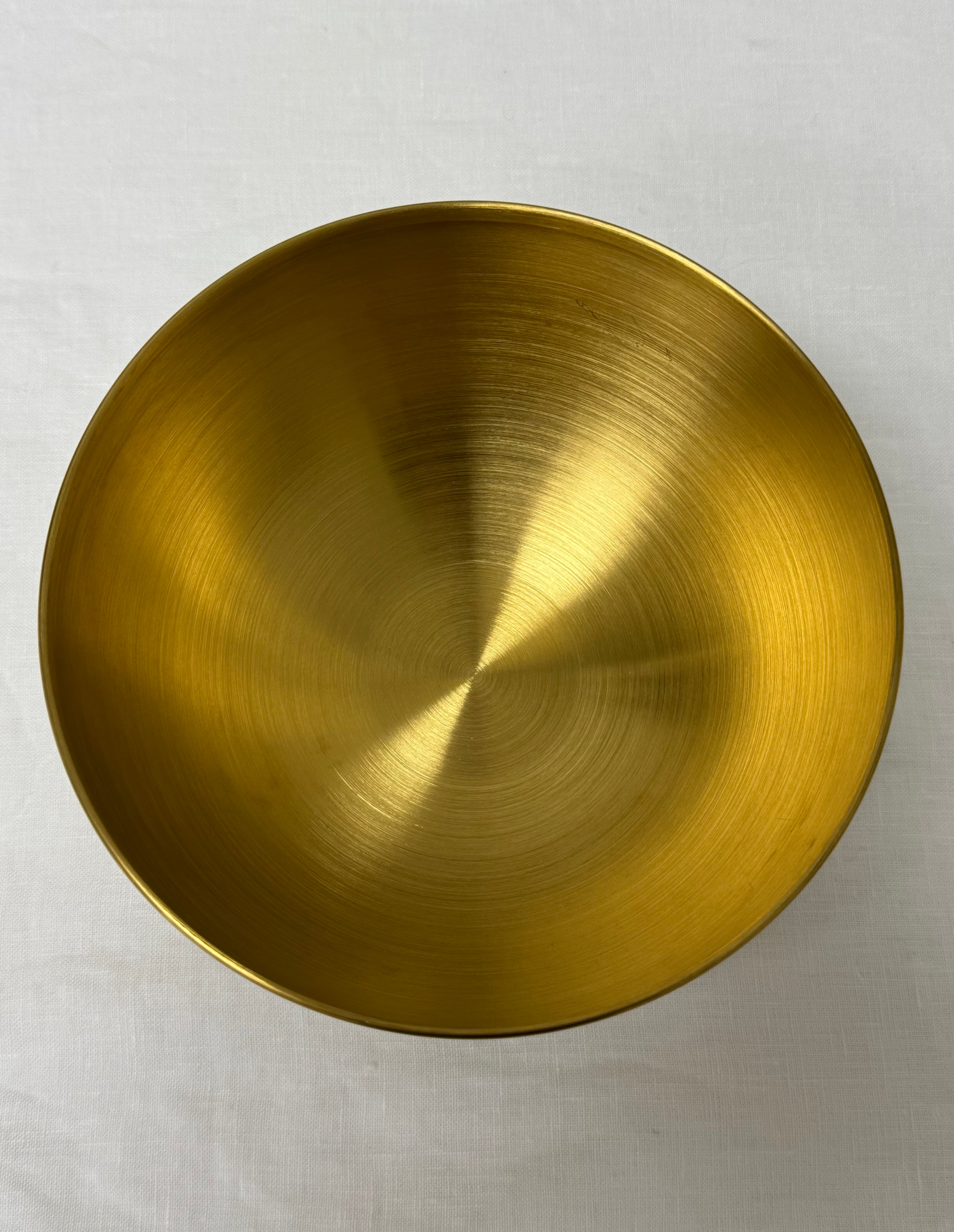 Brushed Brass Bowls Set of 2