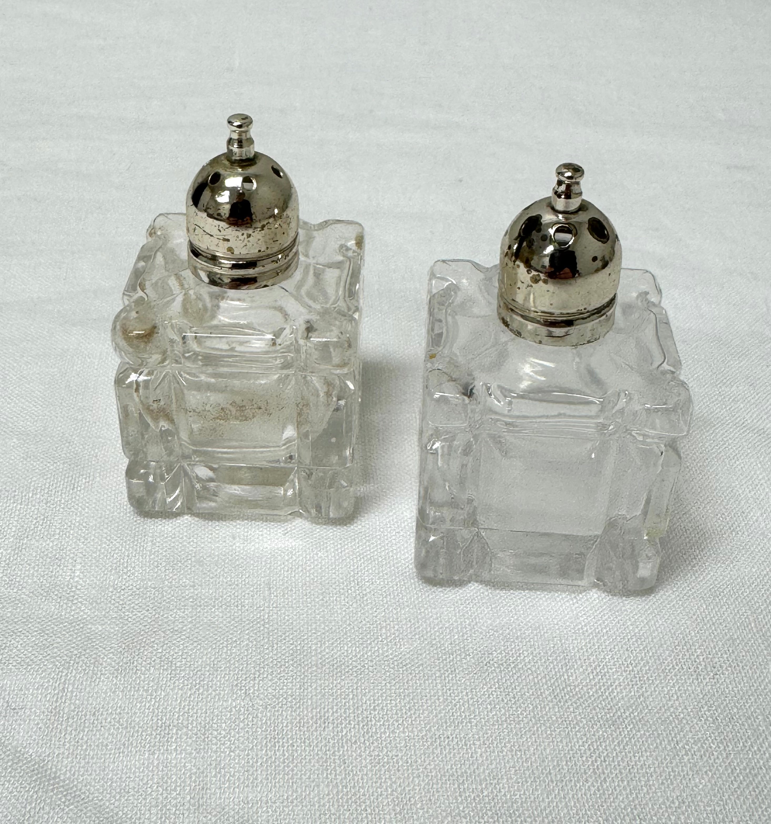 Cut Glass Salt & Pepper Shakers