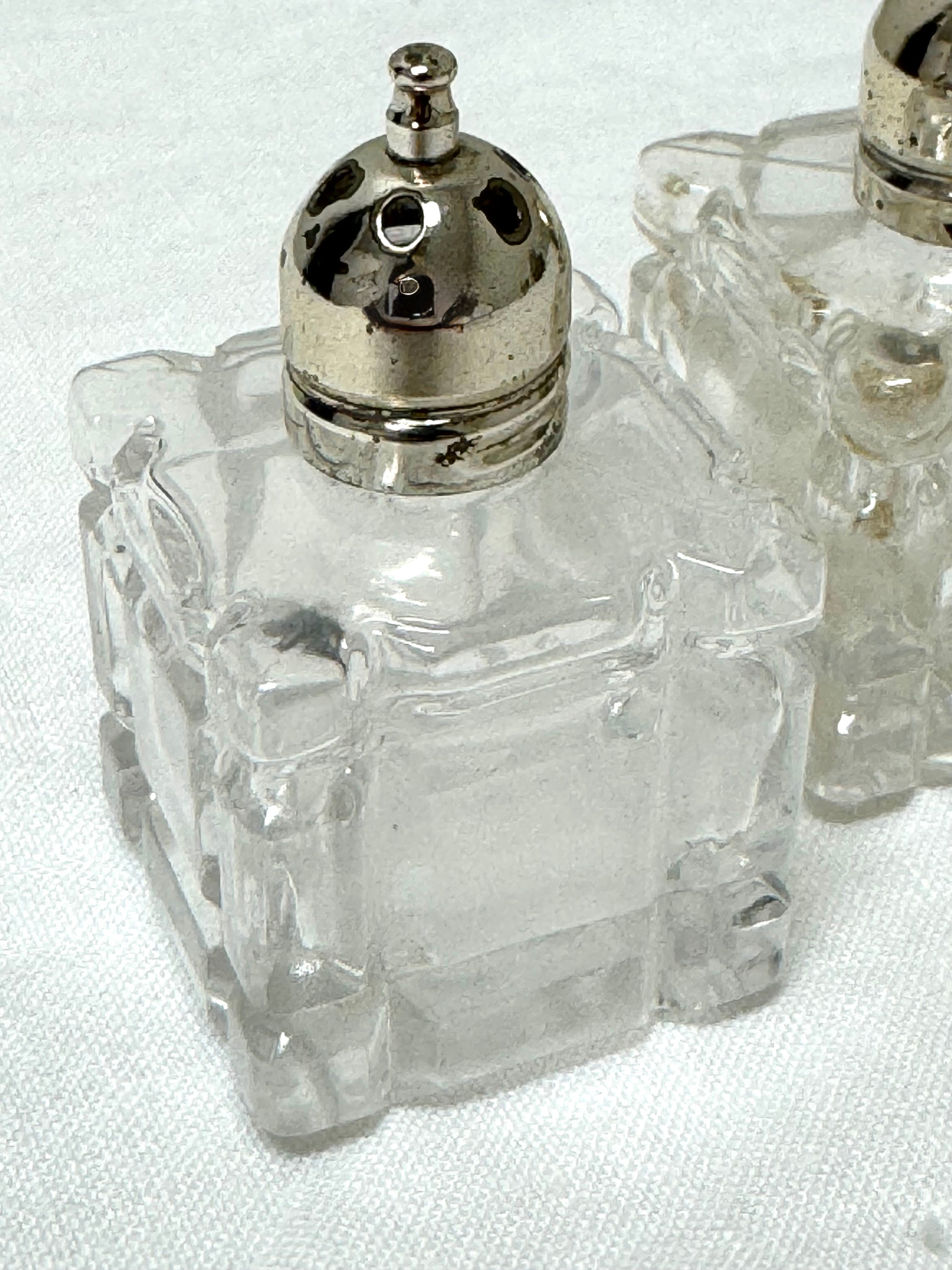Cut Glass Salt & Pepper Shakers