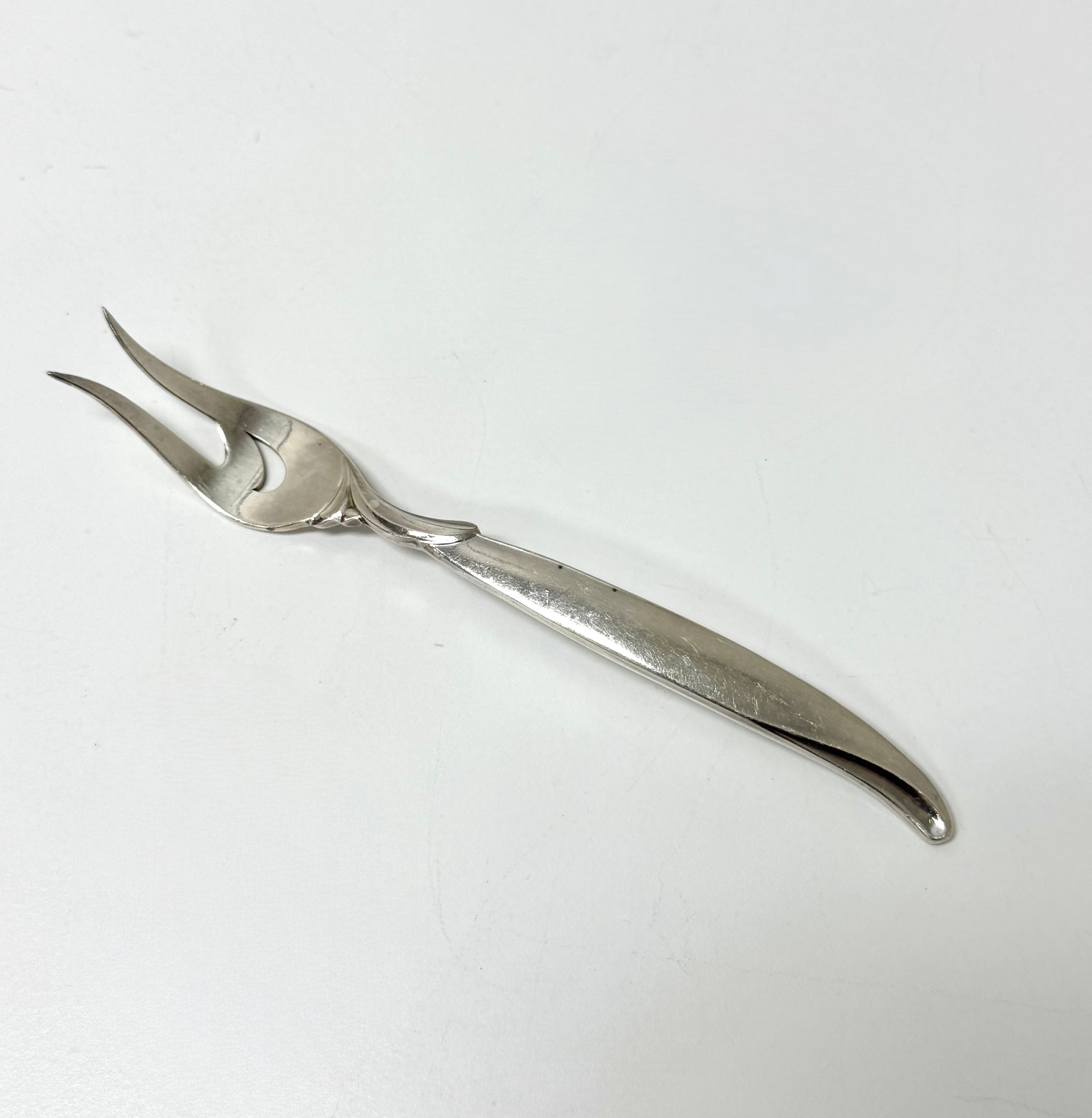 Vintage Silverplate Olive/Pickle Fork