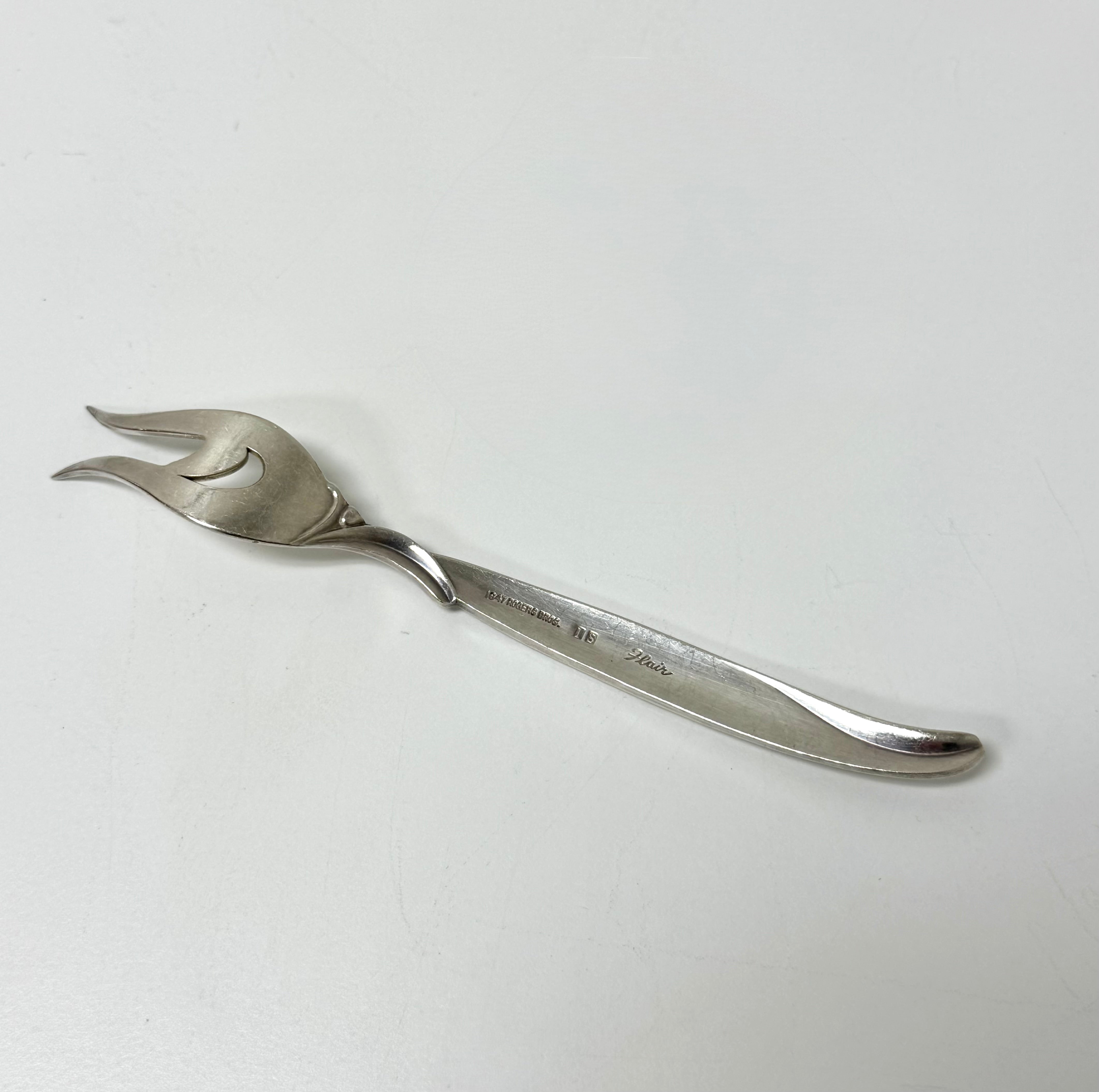 Vintage Silverplate Olive/Pickle Fork