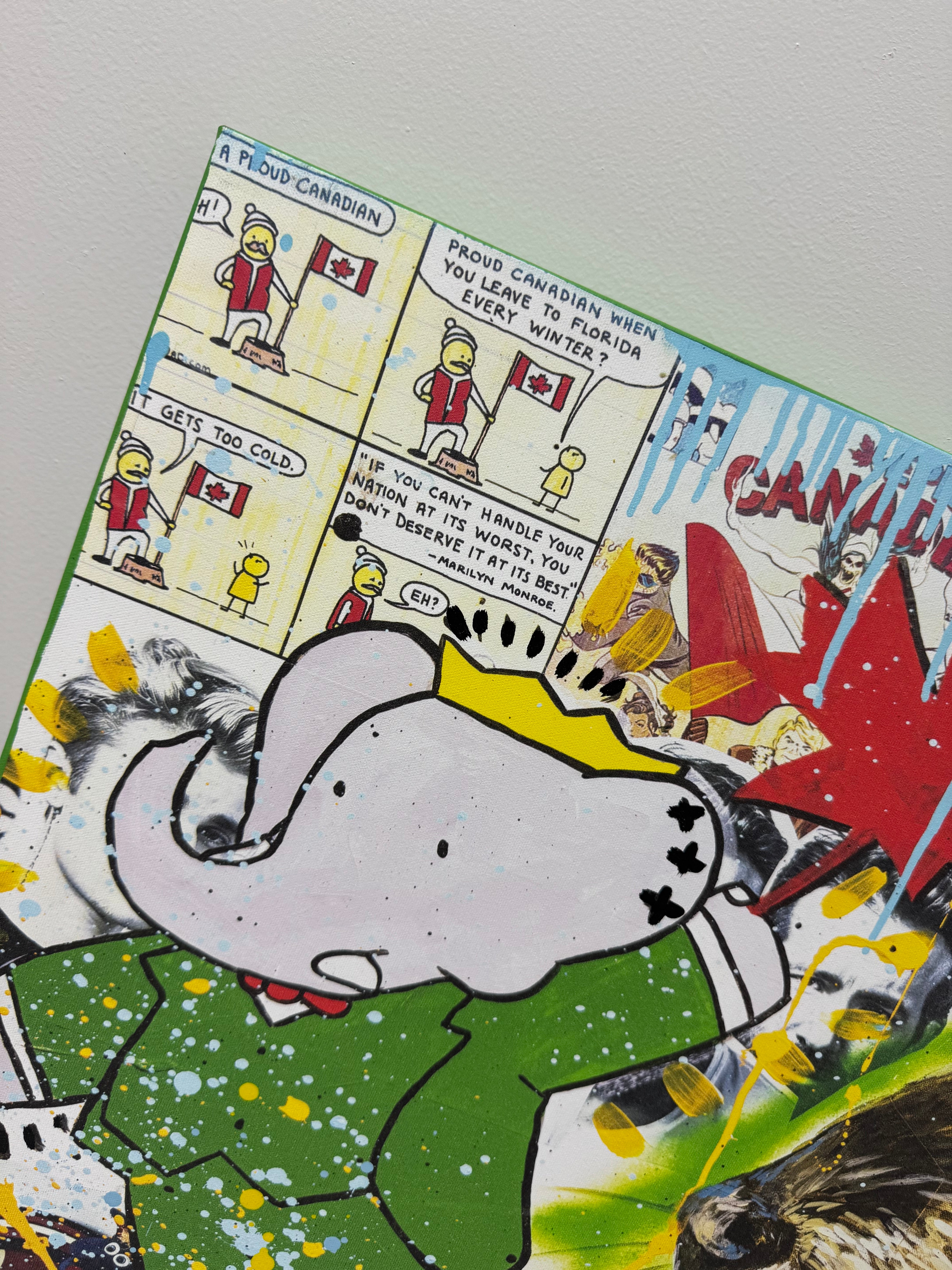 'Moose on the Loose' Canvas Art