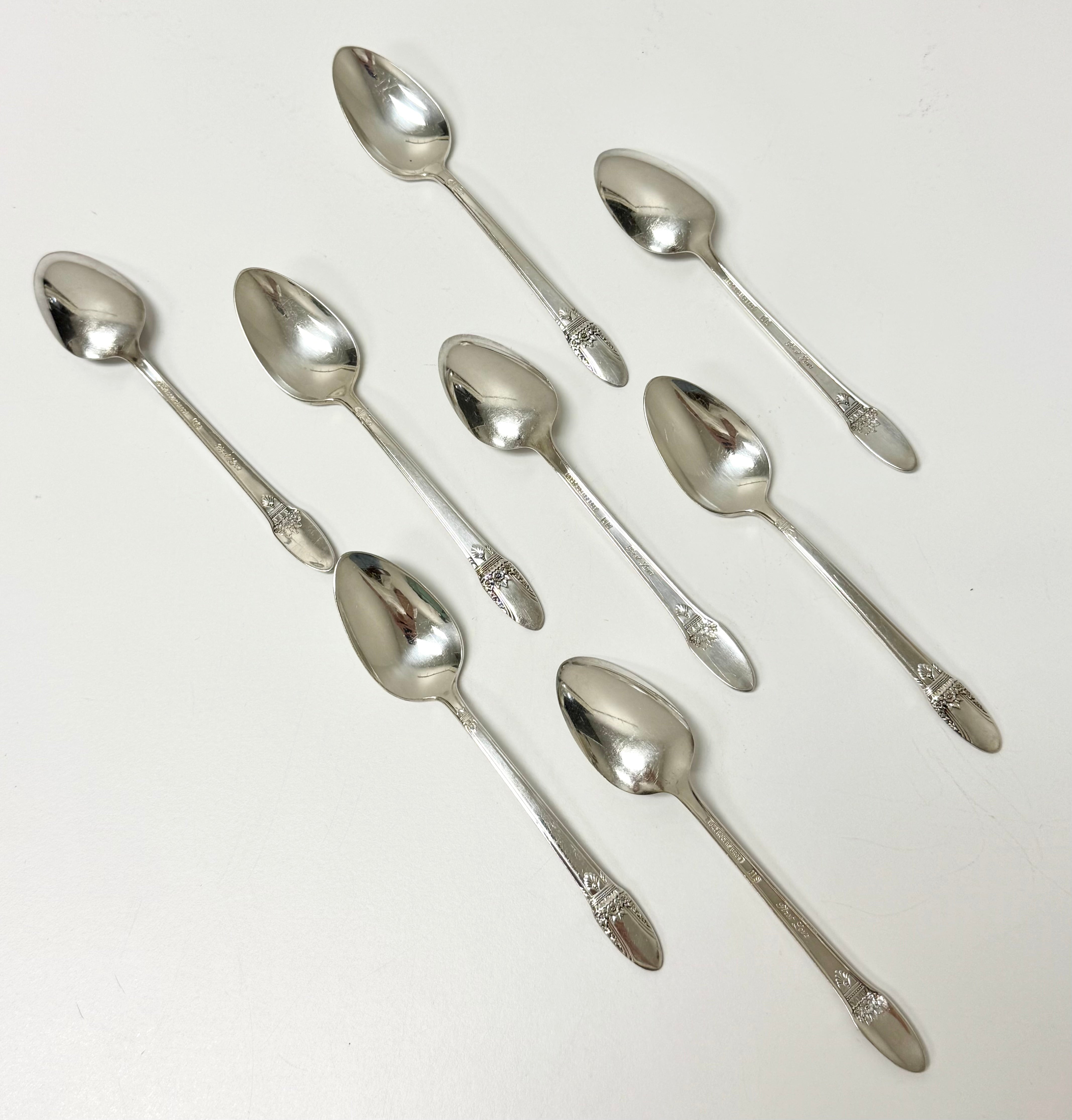 Vintage Silverplate Teaspoons Set of 8