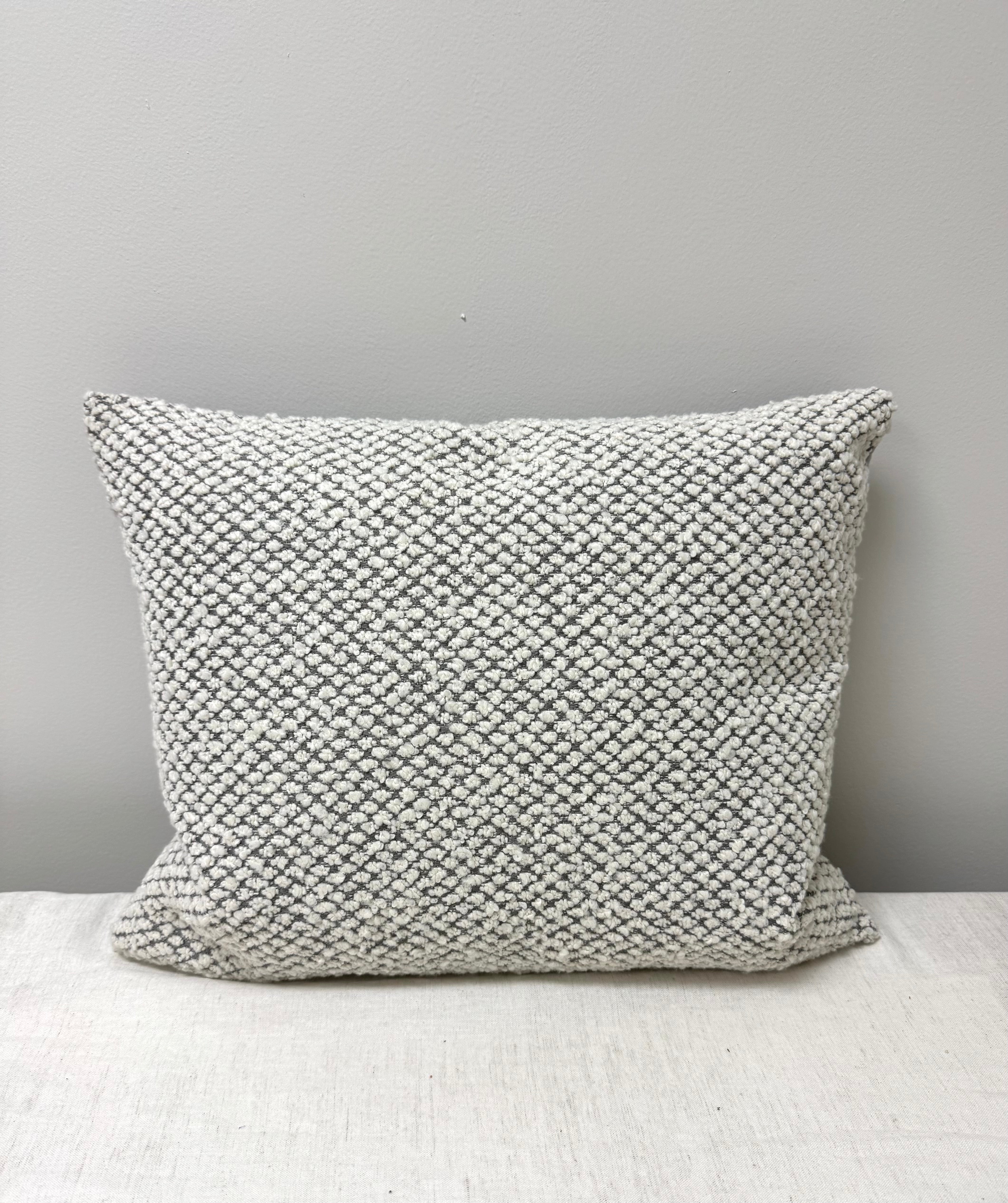Gray & Ivory Textured 21" x 17" Pillow