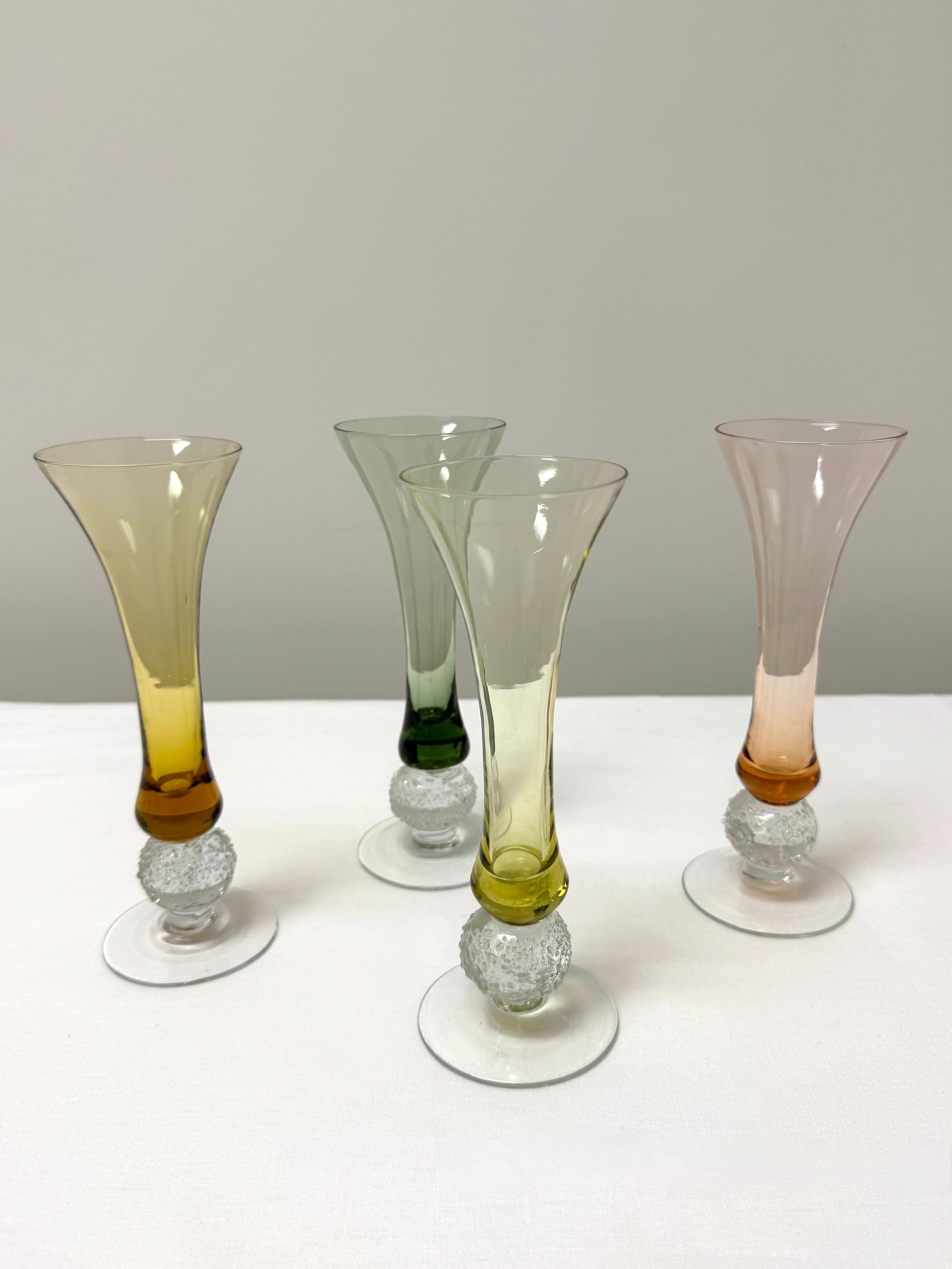 Vintage Bombay le Vignon Glasses Set of 4