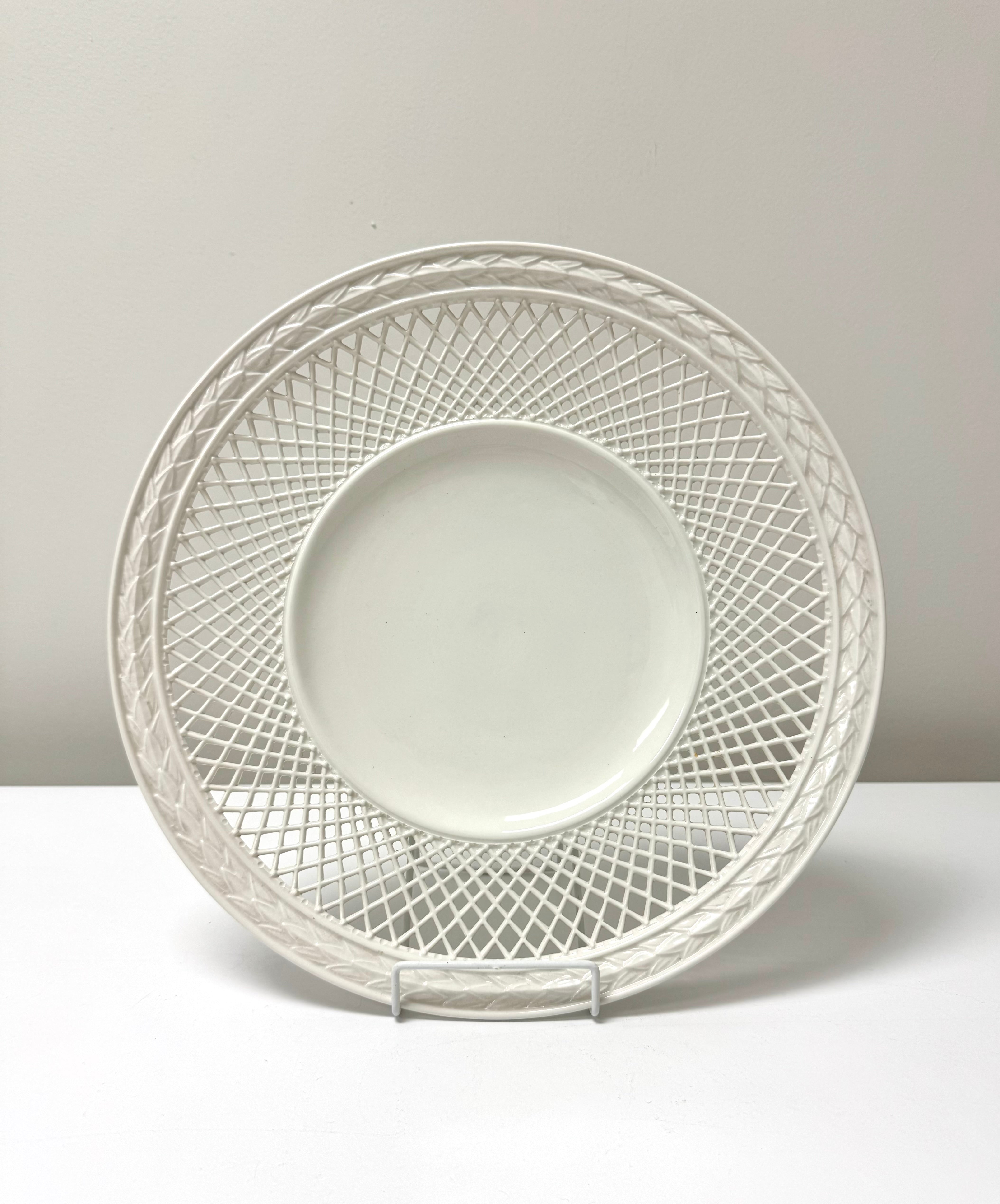 Vintage Italian Lattice 13-3/4" Plate