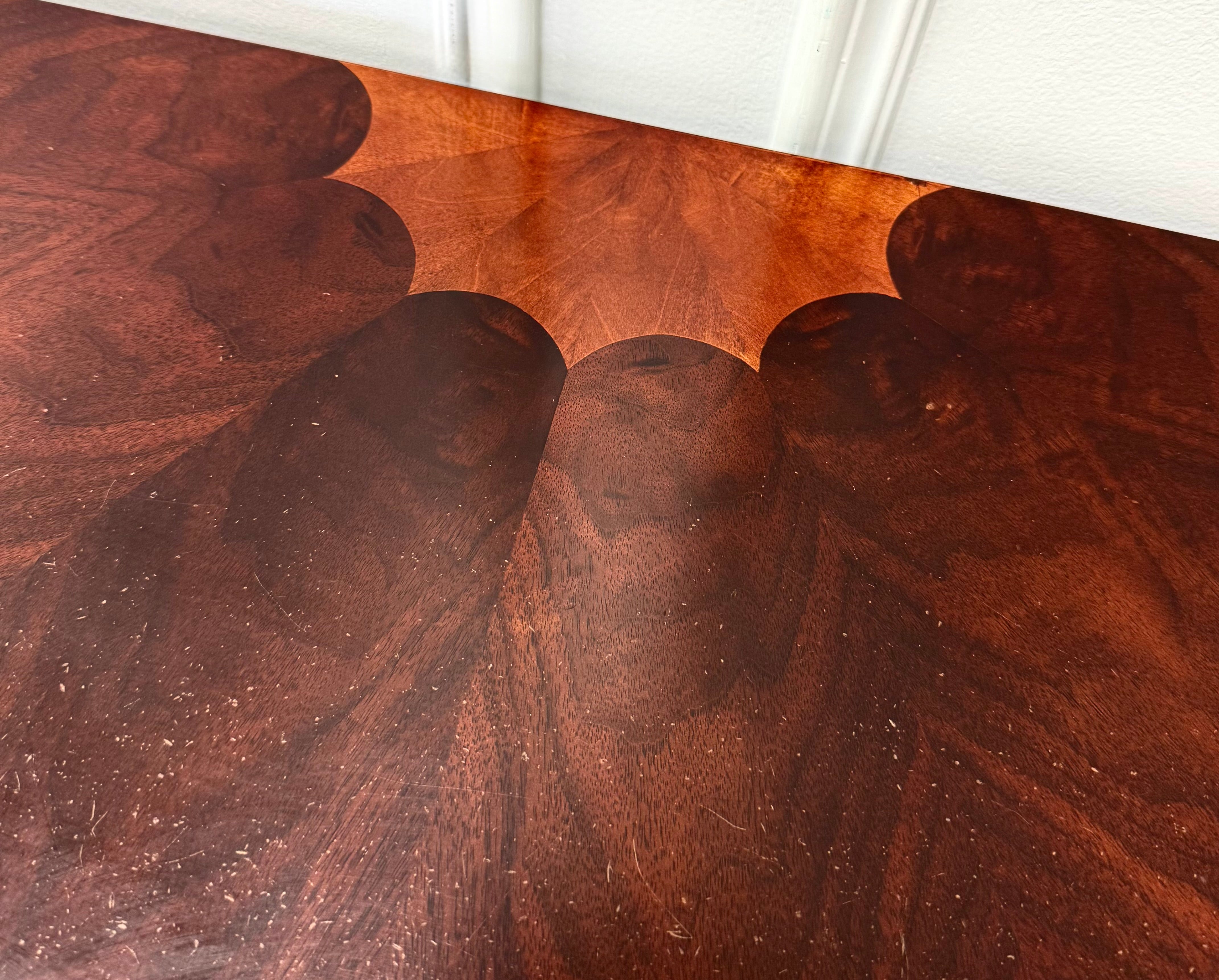 BOMBAY Demilune Marquetry Table