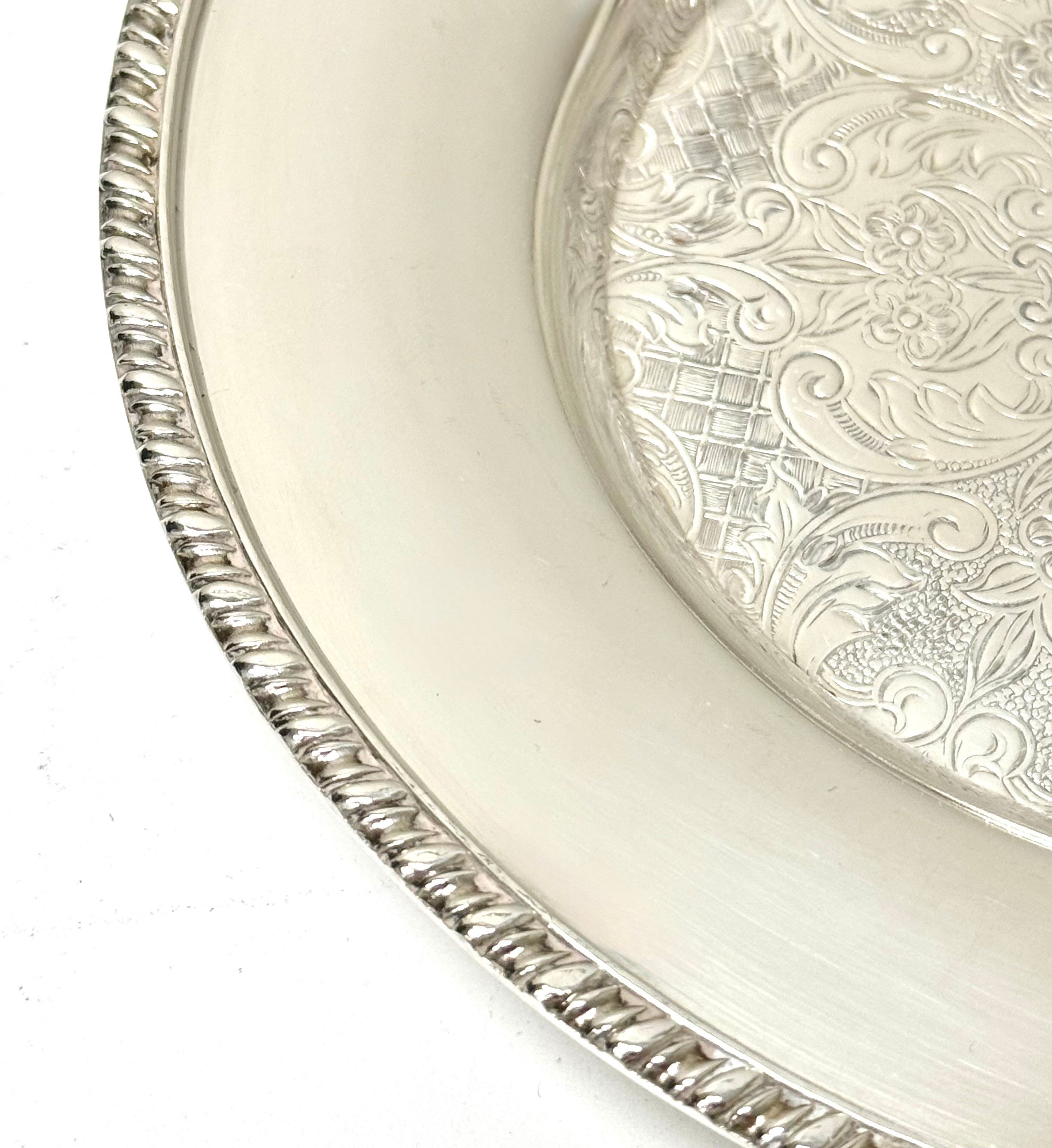 Vintage Silverplate Bottle Coaster