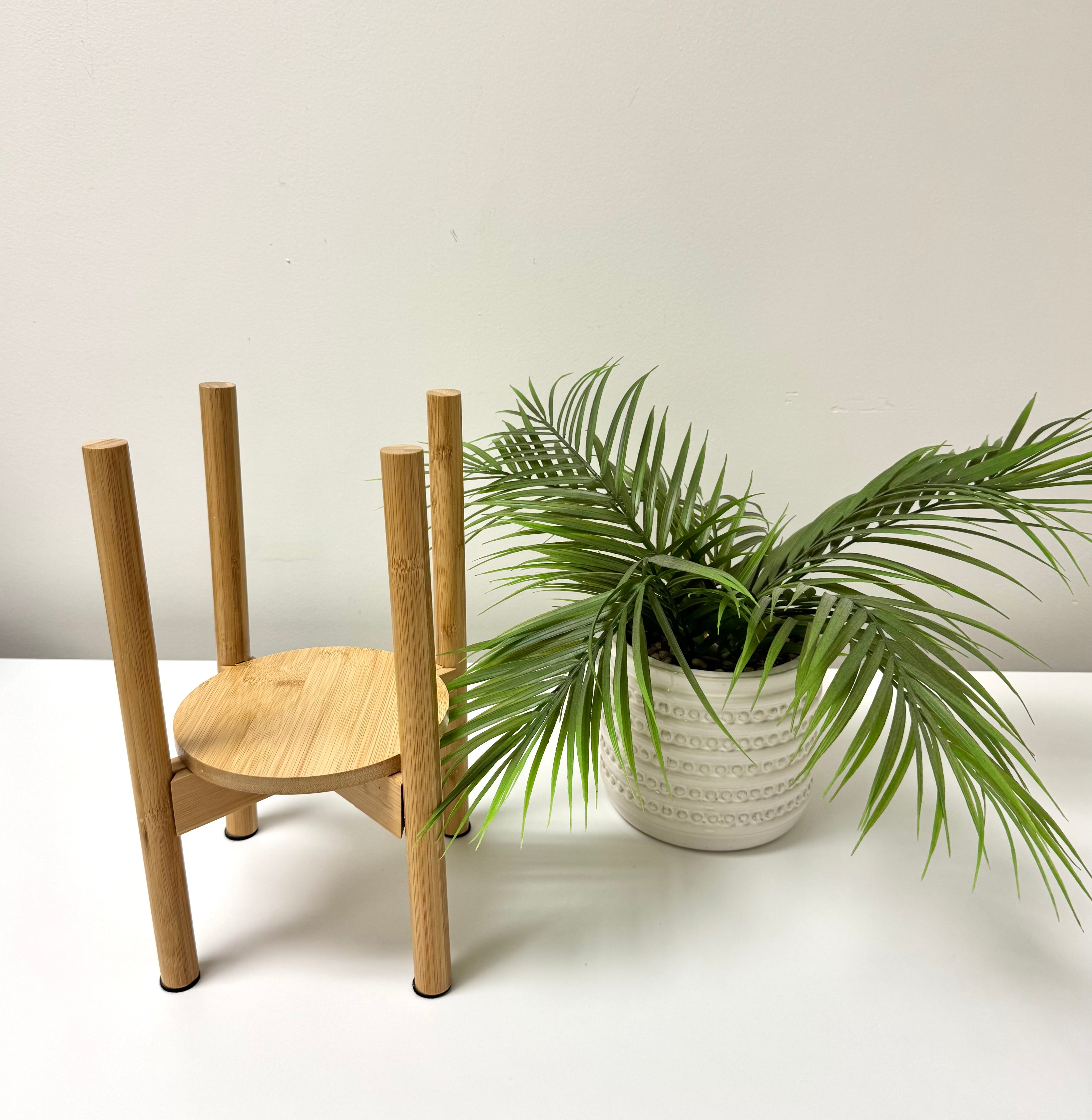 Faux Bamboo Plant in Bamboo Stand