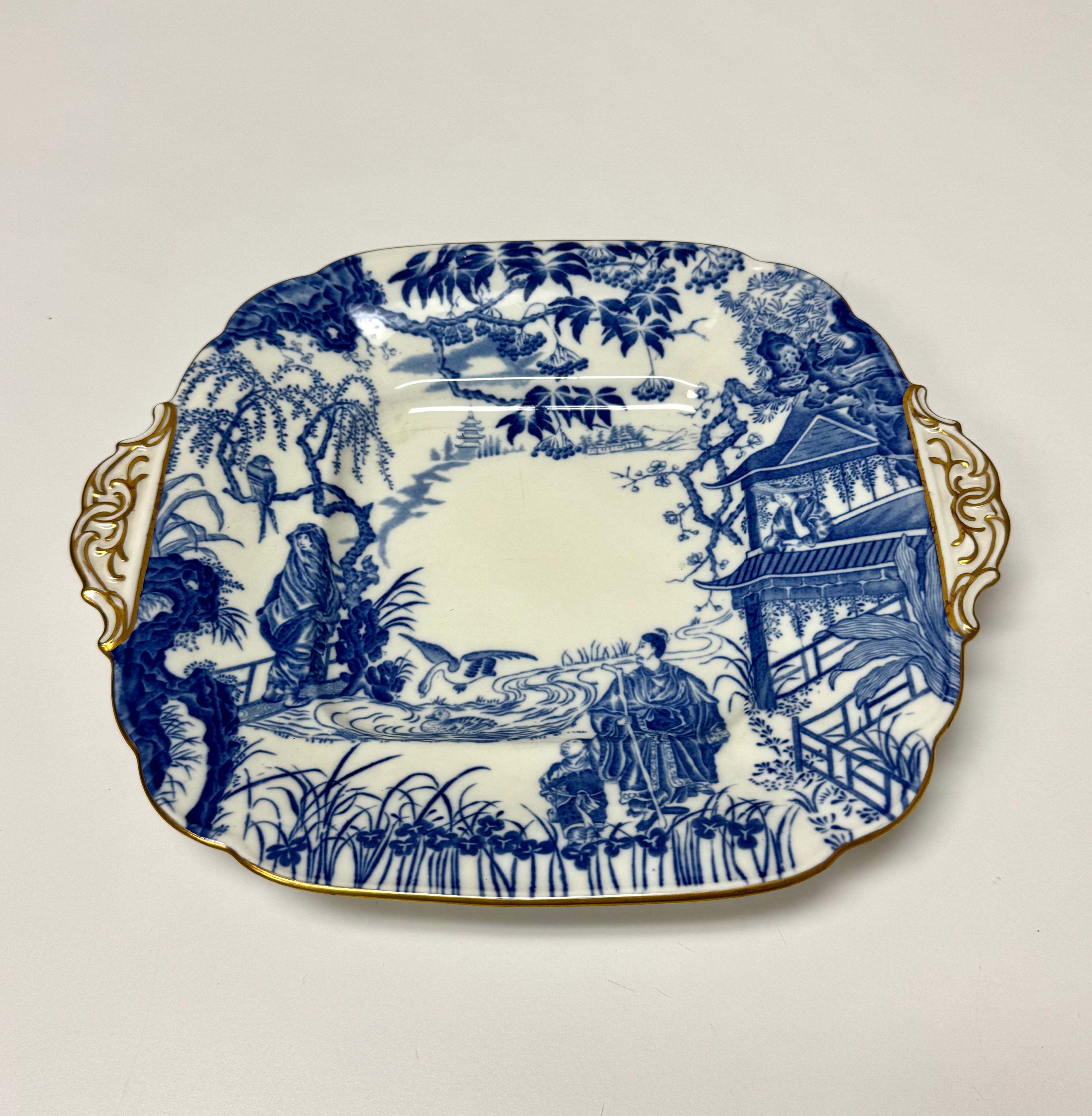 ROYAL CROWN DERBY 'Mikado' Cake Plate