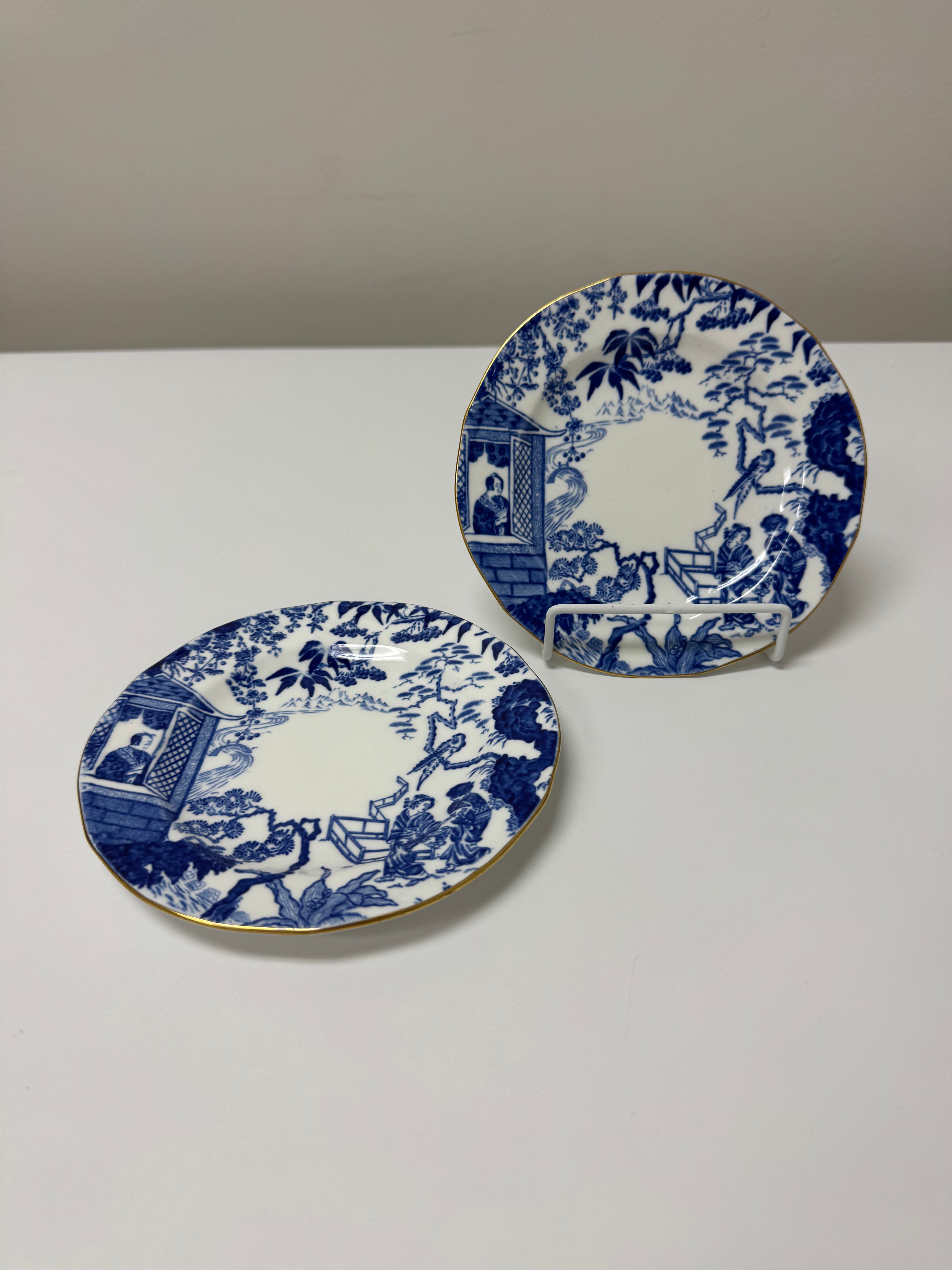 ROYAL CROWN DERBY 'Mikado' Side Plates Set of 2