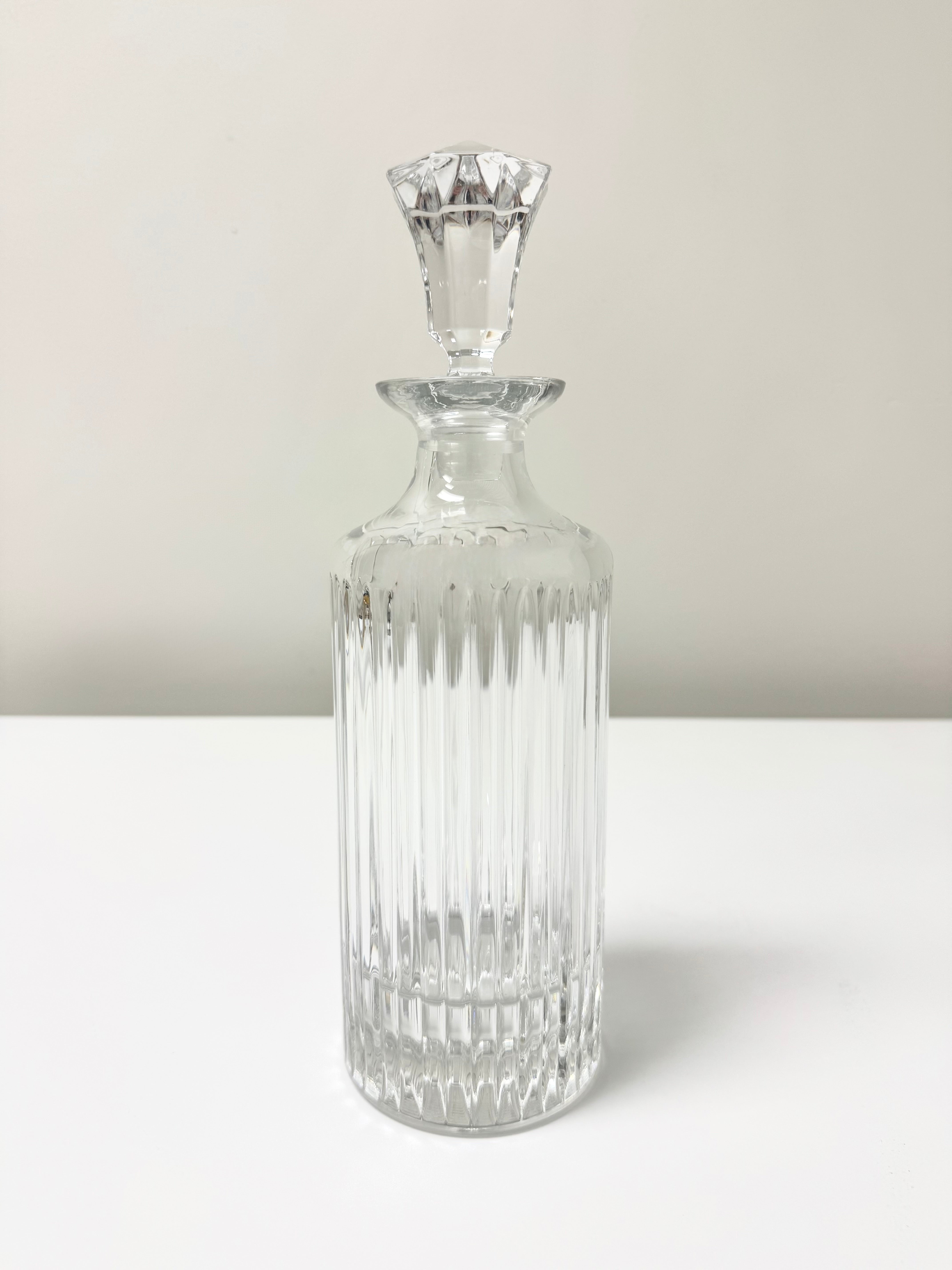 Ribbed Glass Decanter