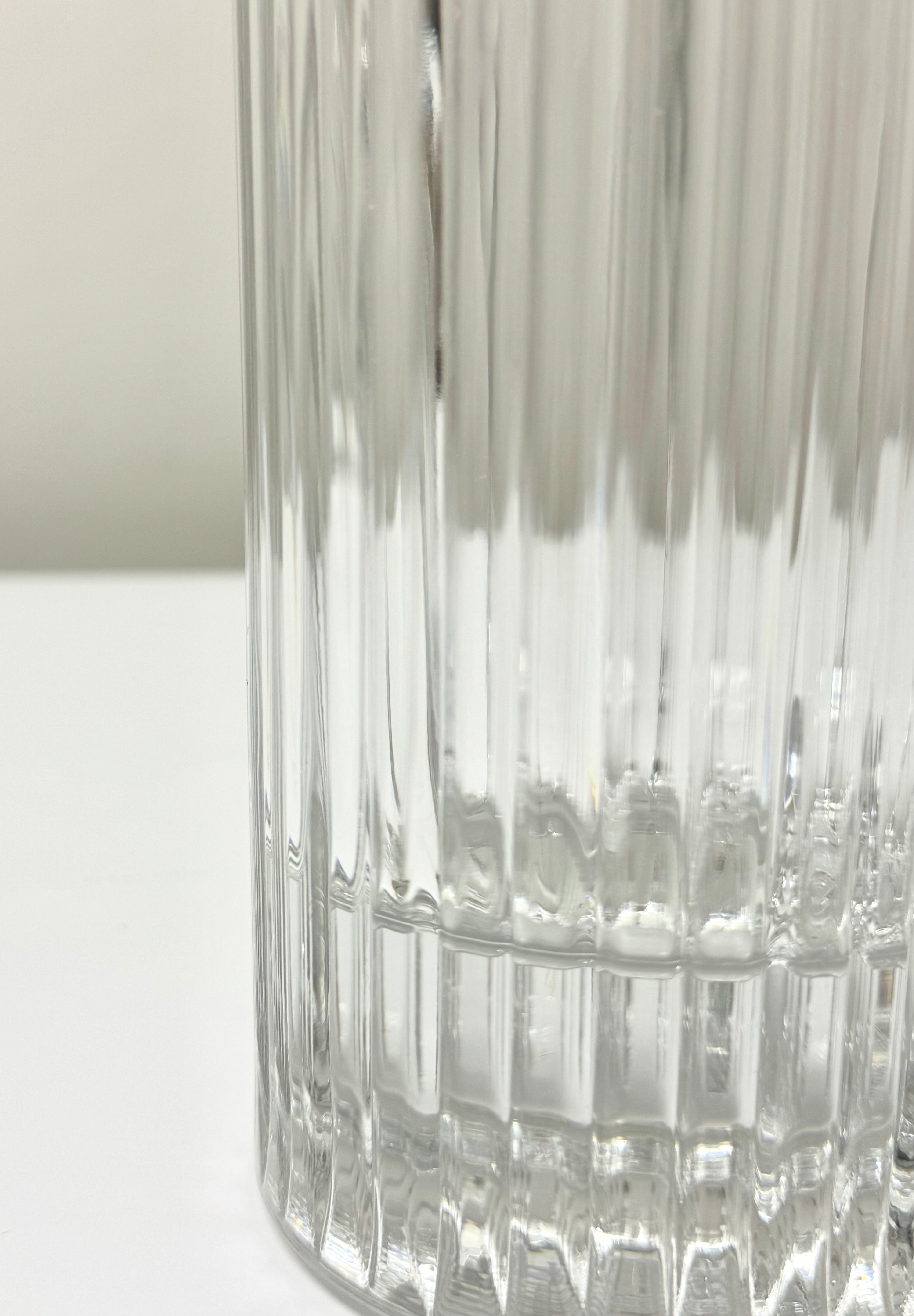 Ribbed Glass Decanter