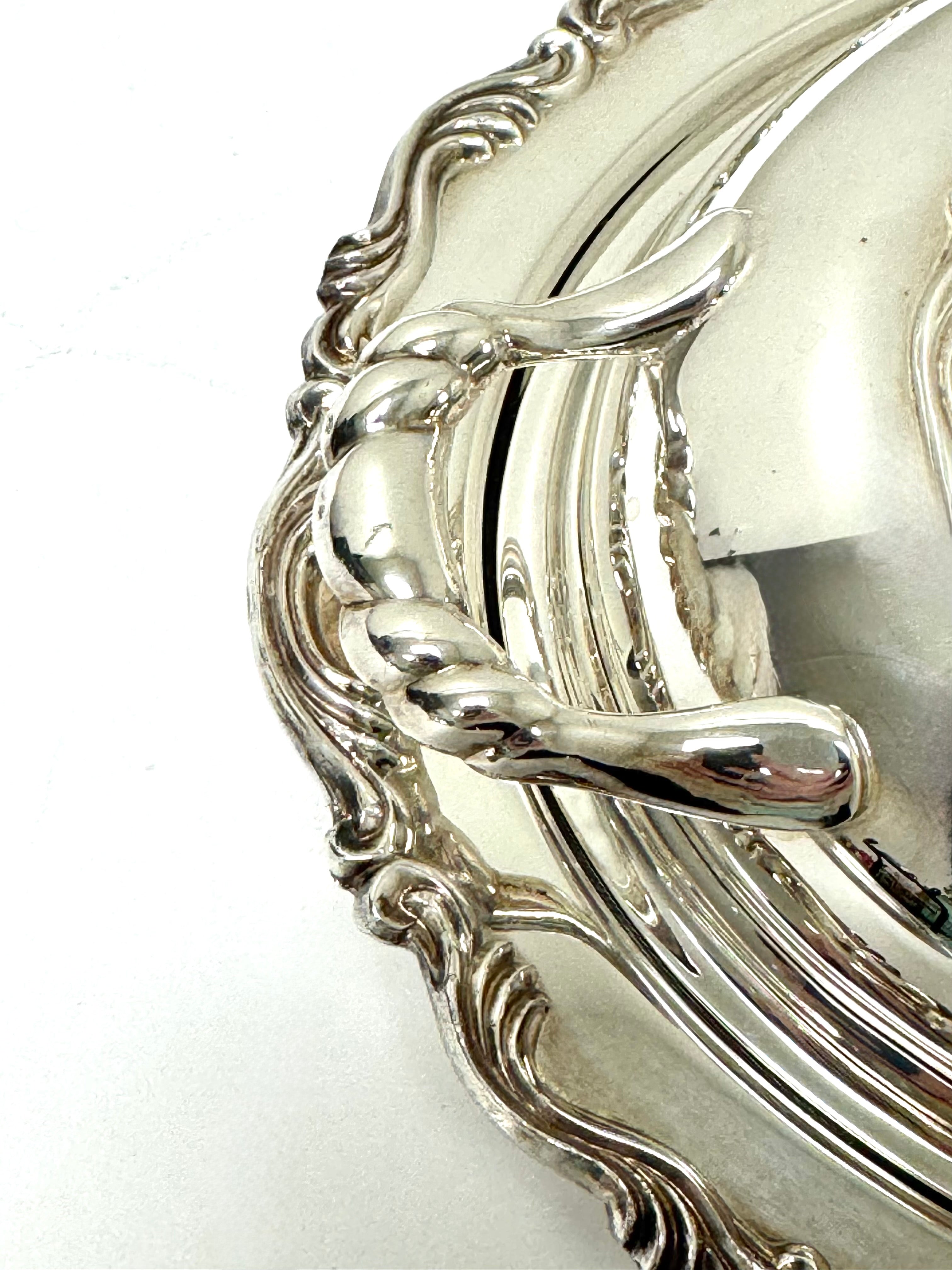 Vintage Silverplate Vegetable Dish with Lid