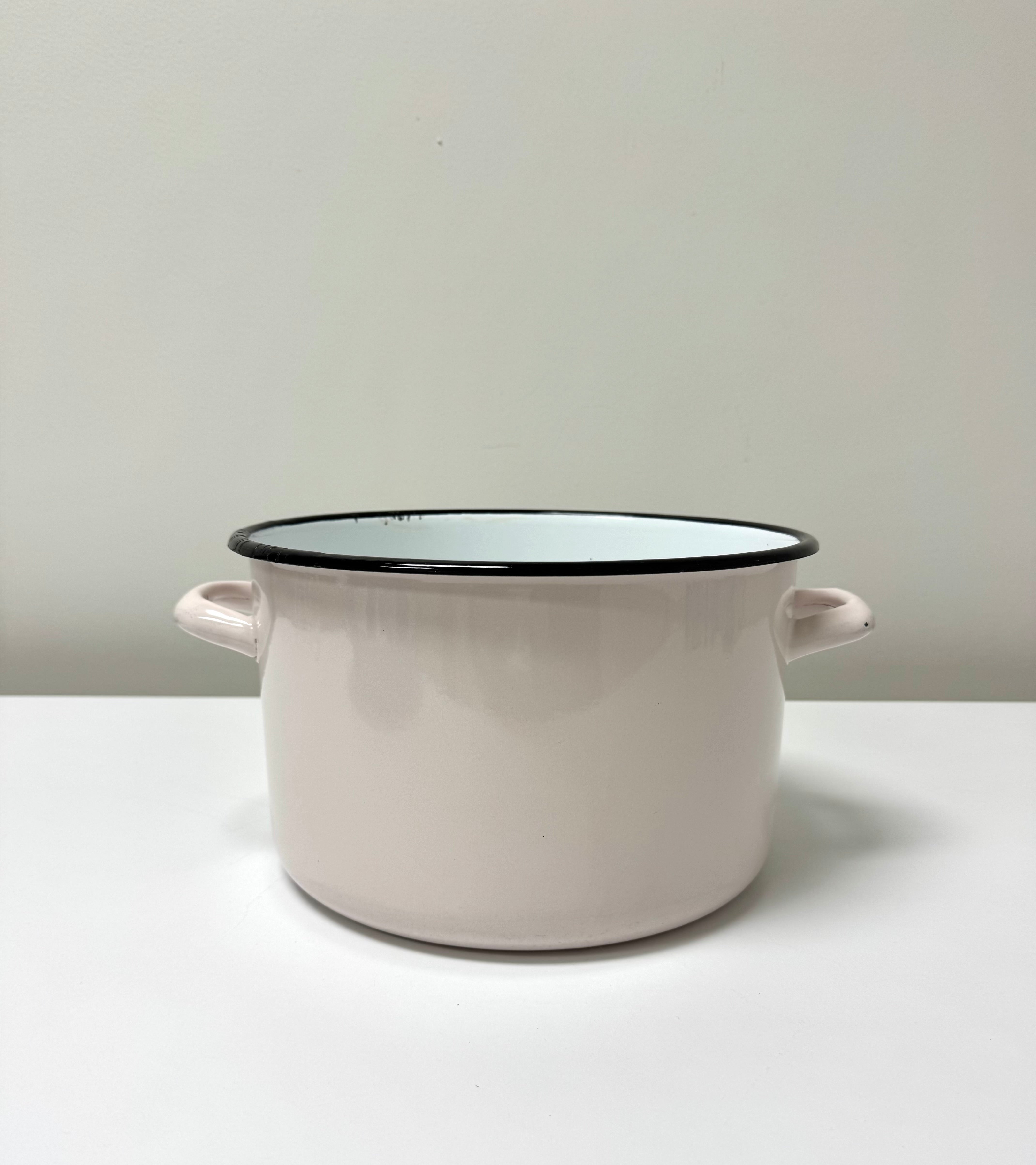 Light Pink Enamelware 10" Pot