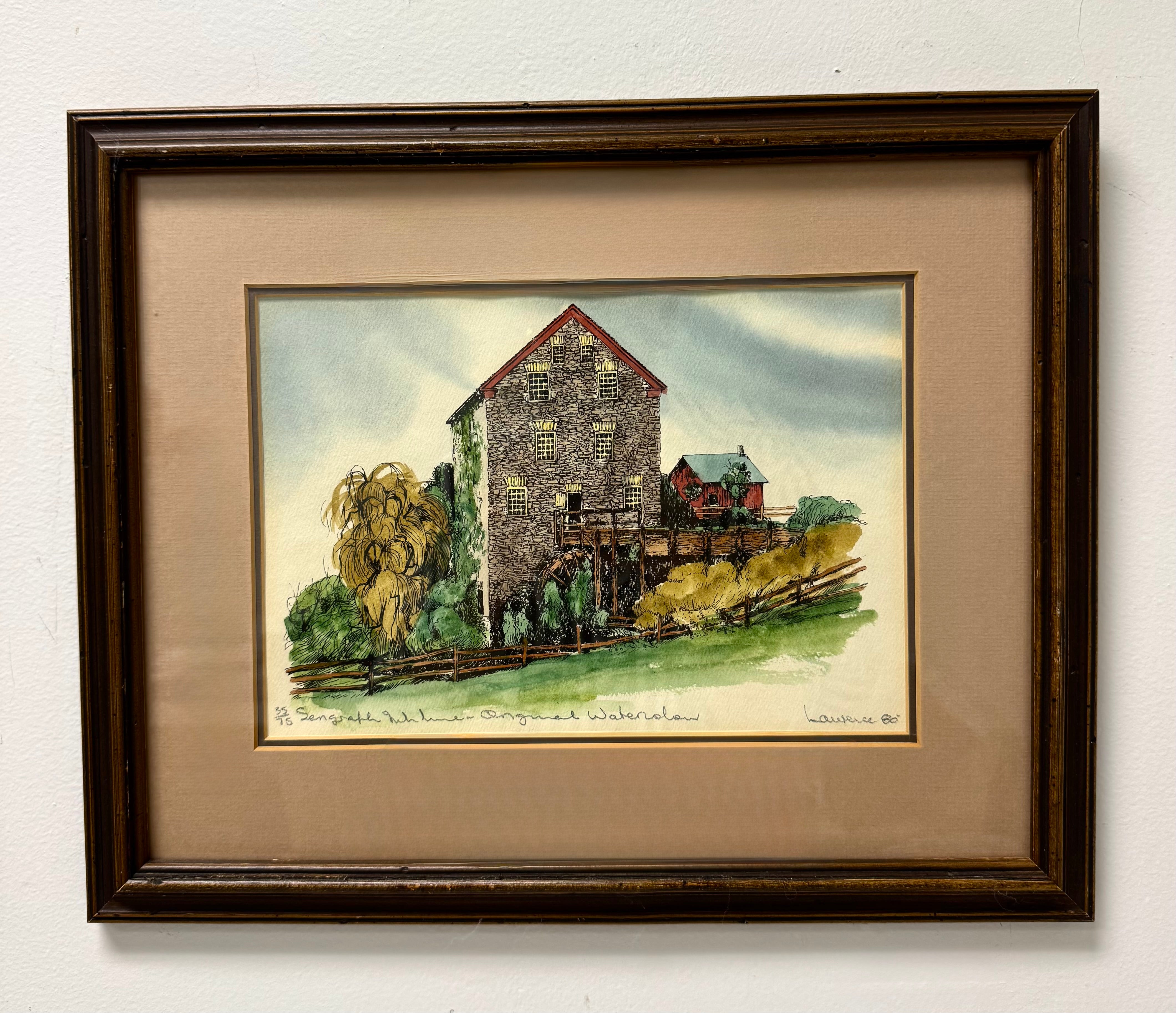 'Ontario Mill' Serigraph and Original Watercolour
