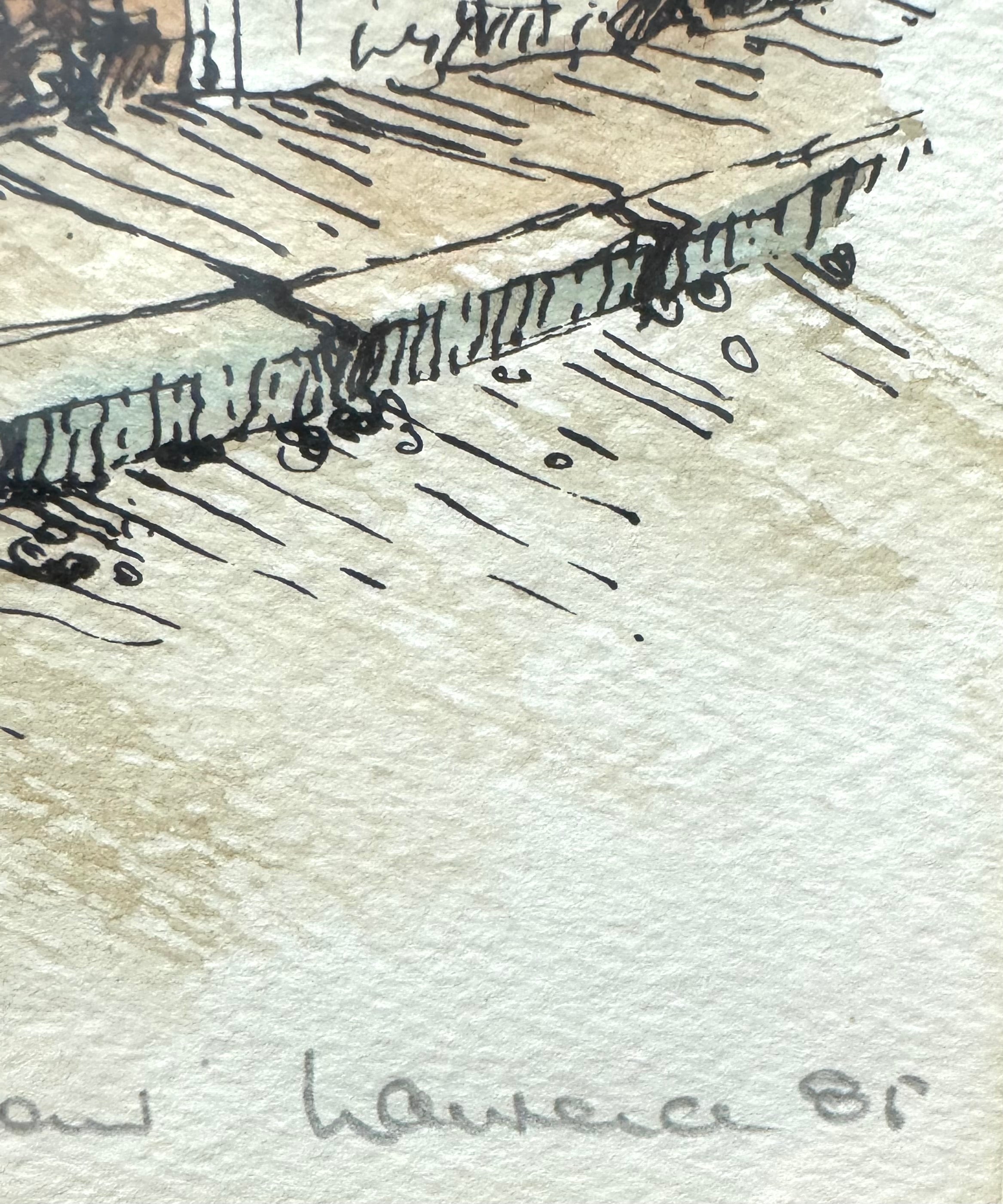 'Ontario Stone Corner House' Serigraph and Original Watercolour