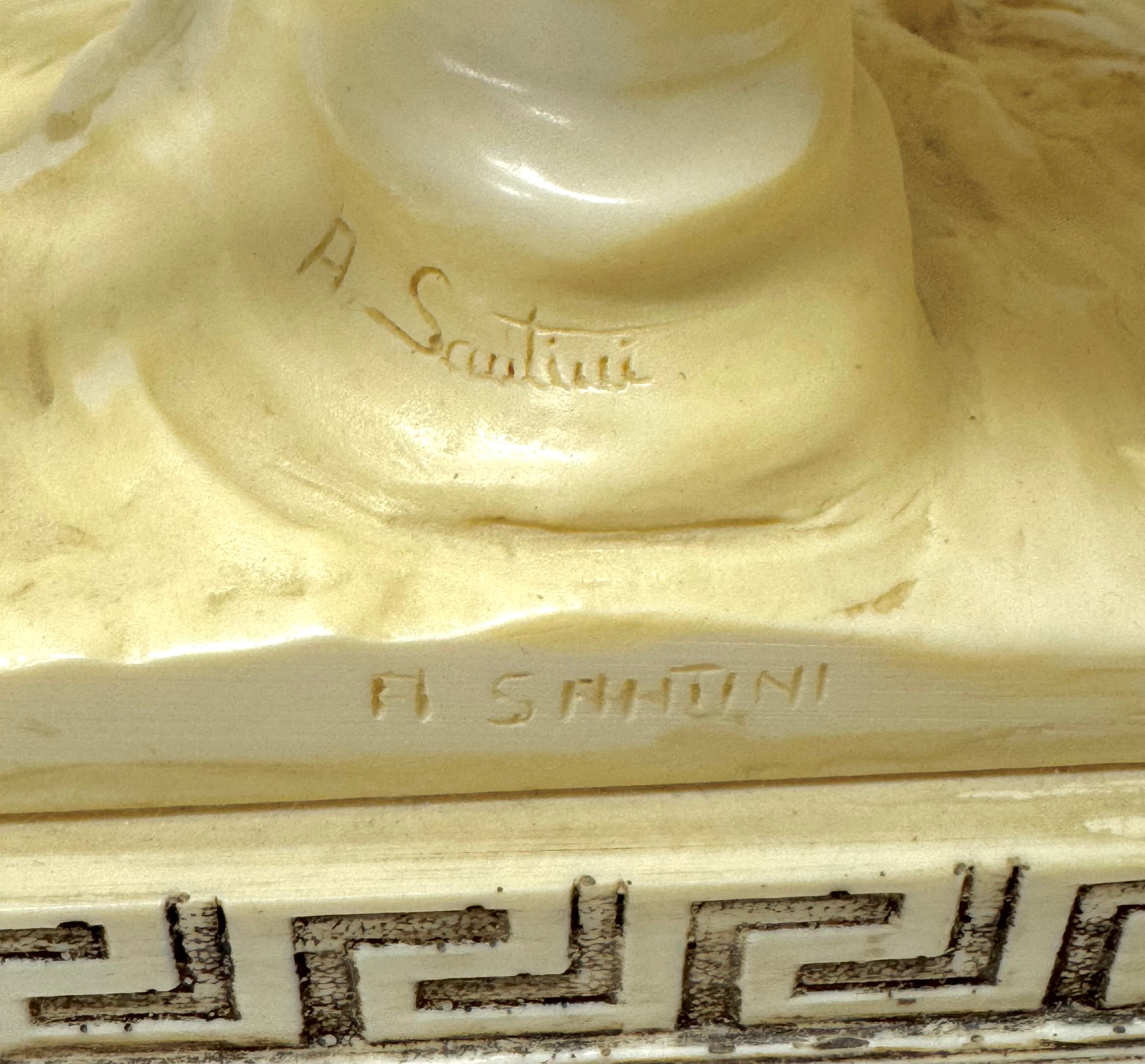 Vintage Santini 'Ben Hur' Sculpture