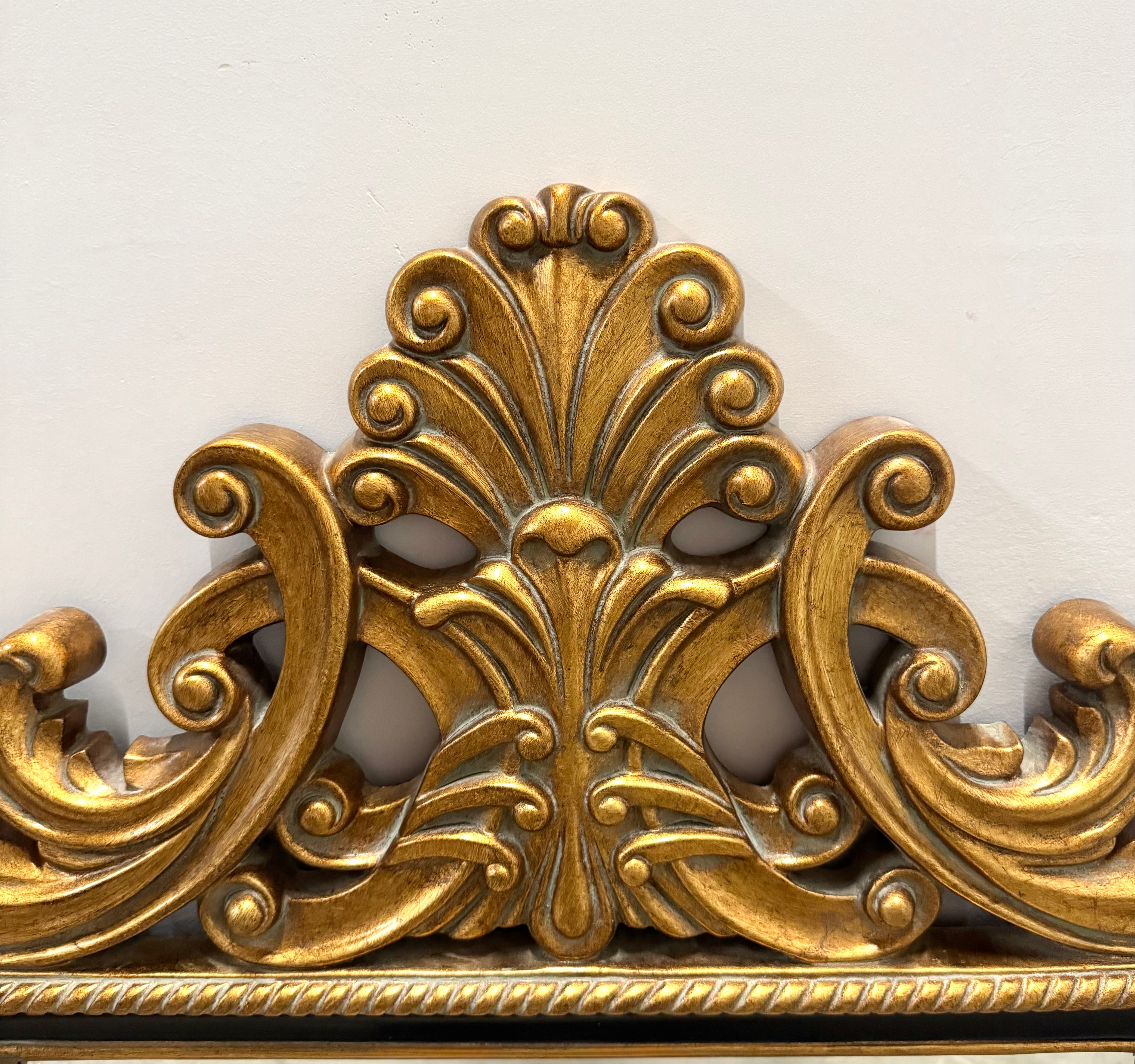 Baroque Gold & Black Mirror