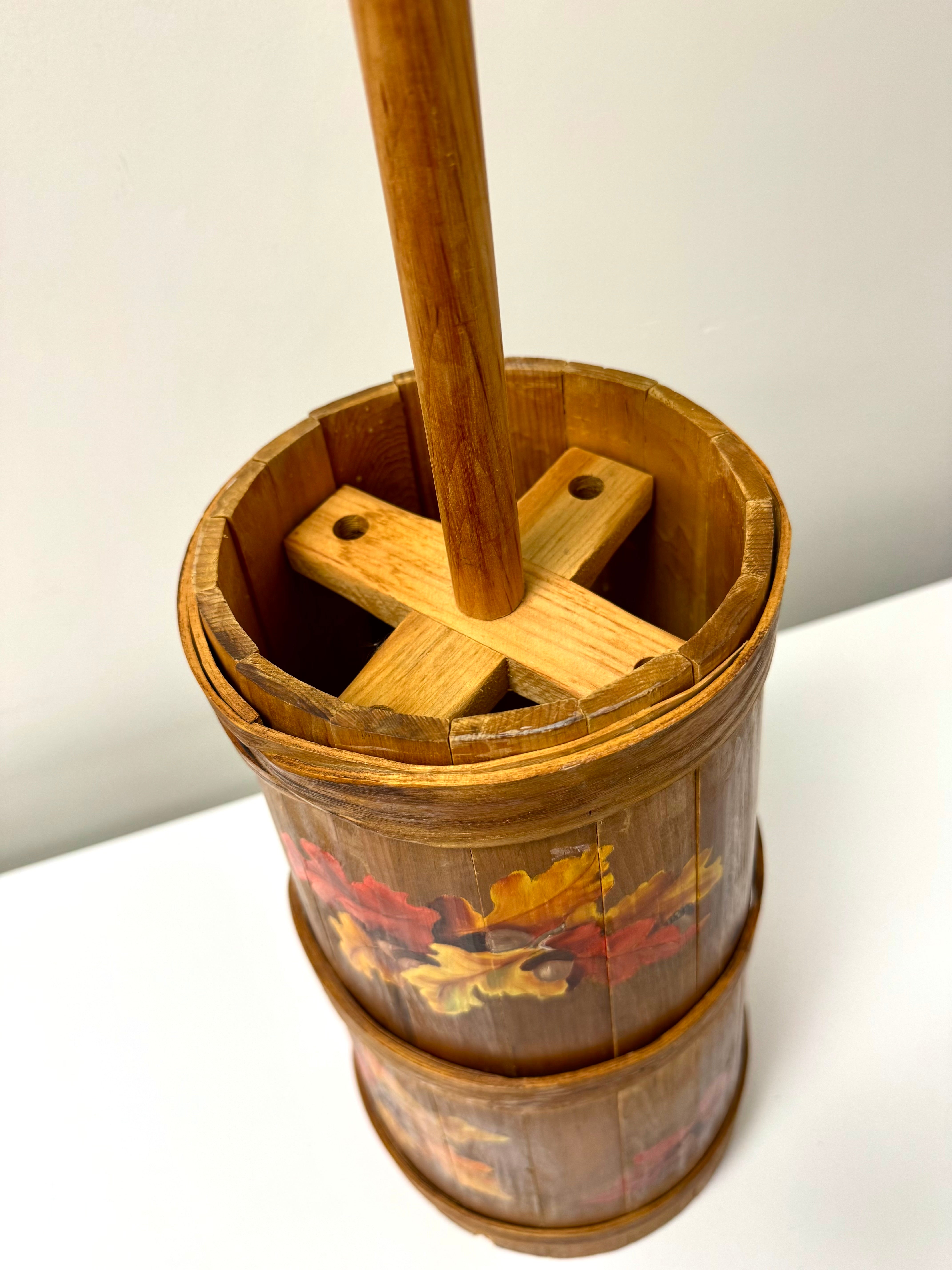 Vintage Wooden Butter Churn
