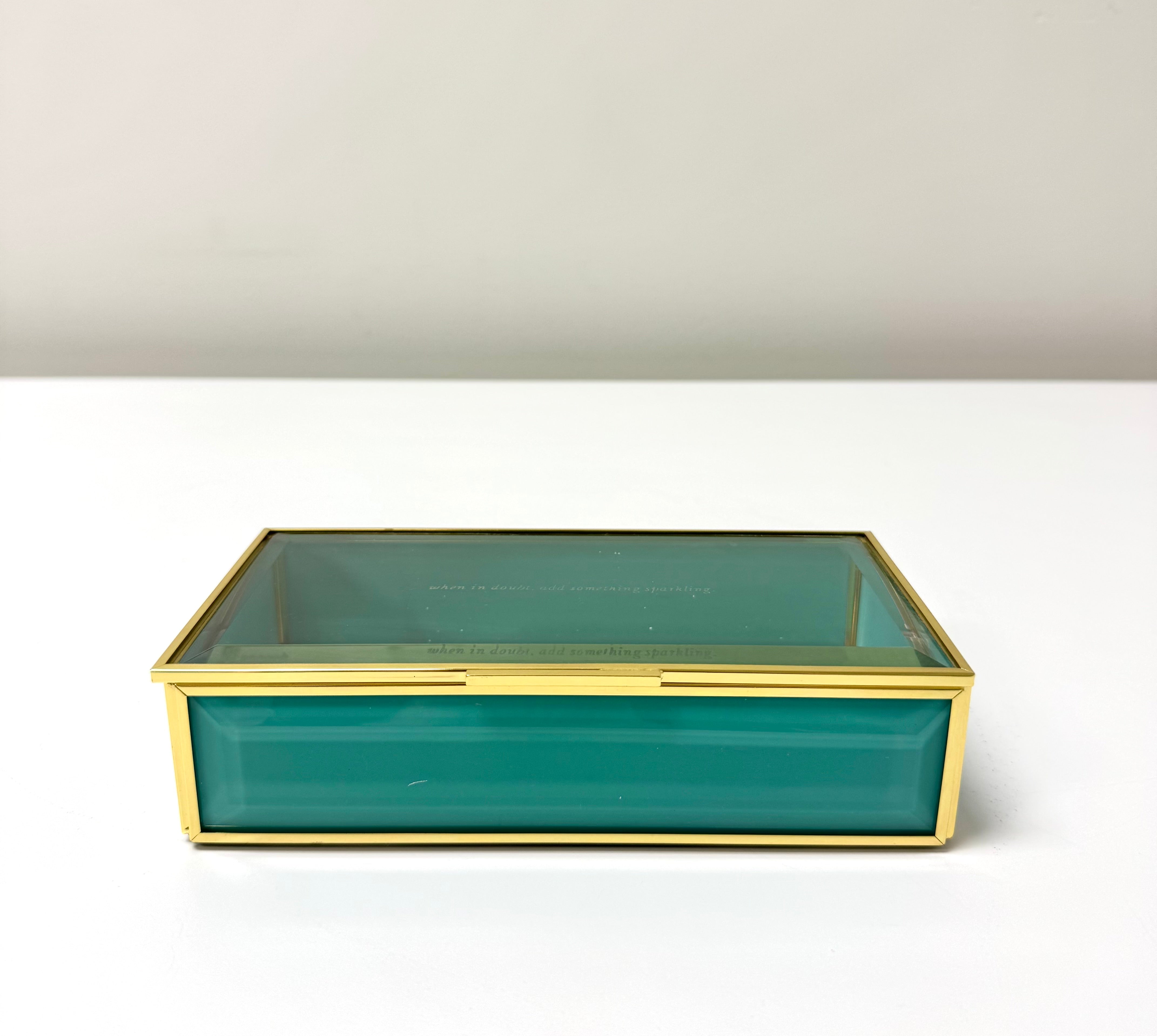 KATE SPADE Turquoise Glass Box