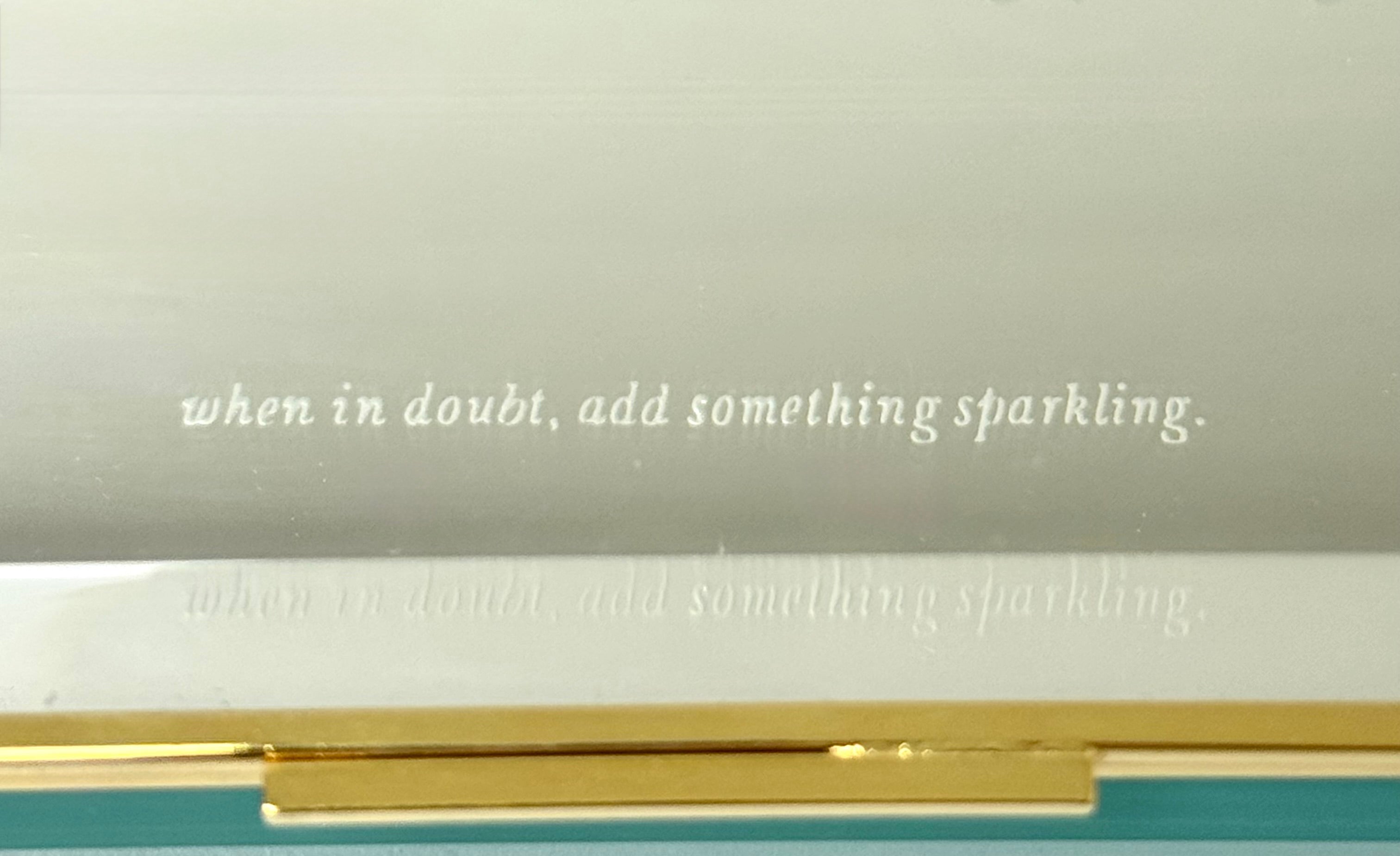 KATE SPADE Turquoise Glass Box