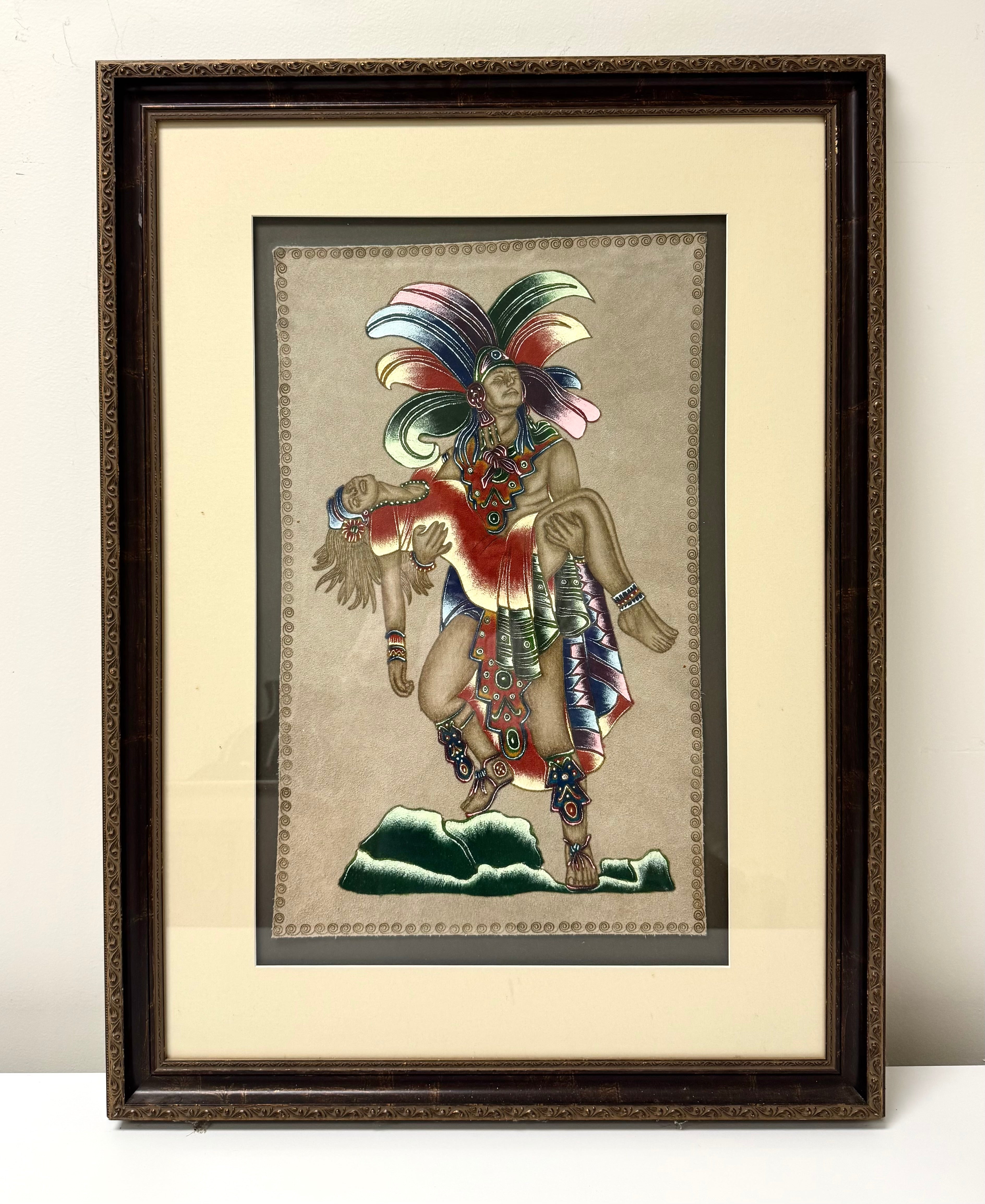'Amor Eterno' Painting on Suede