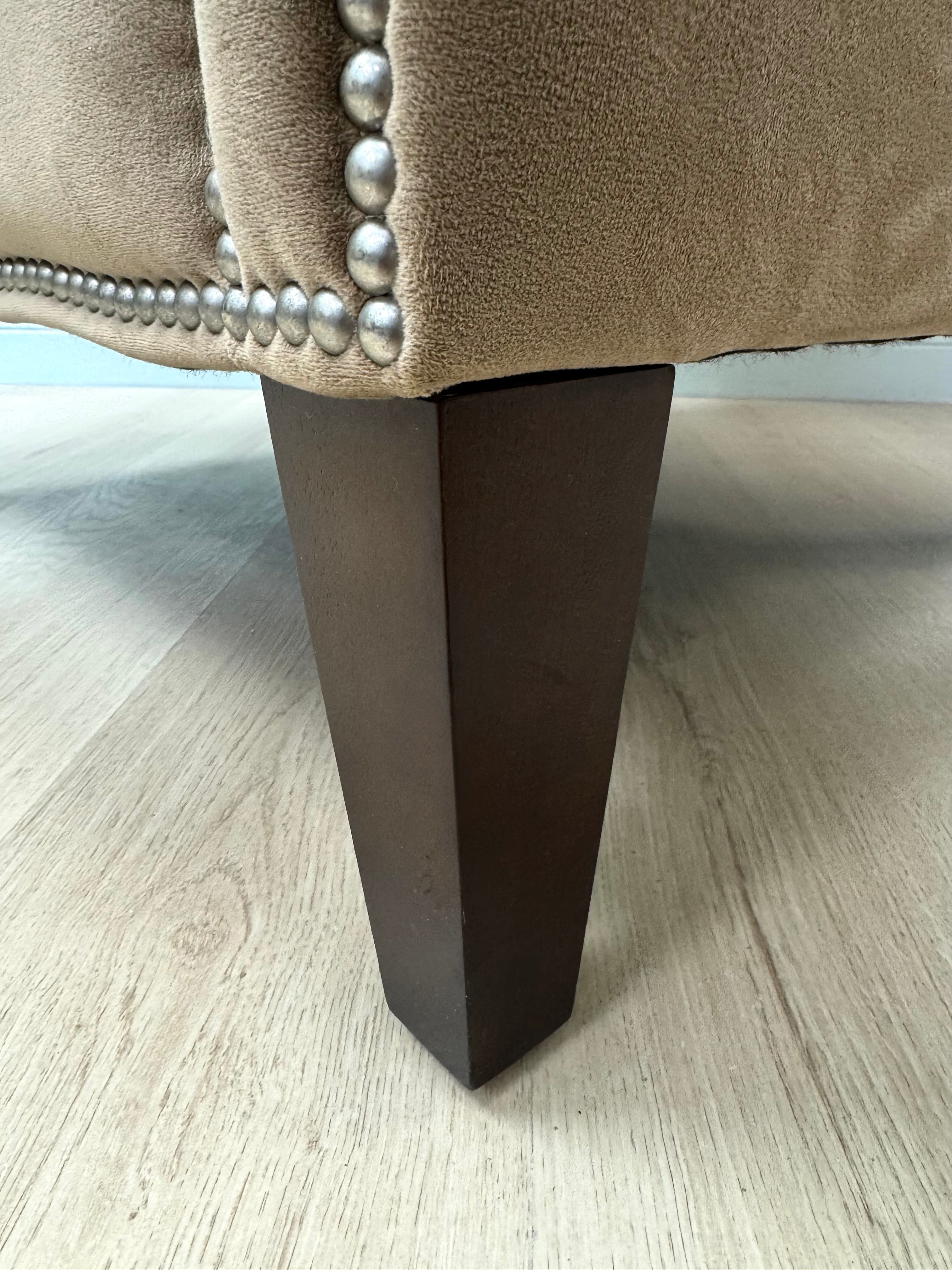 DECOR-REST Dark Wheat Velvet Chair